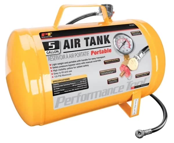 Professional Air Tools Compressor with Portable, Lightweight - Yellow Steel Model 46C481