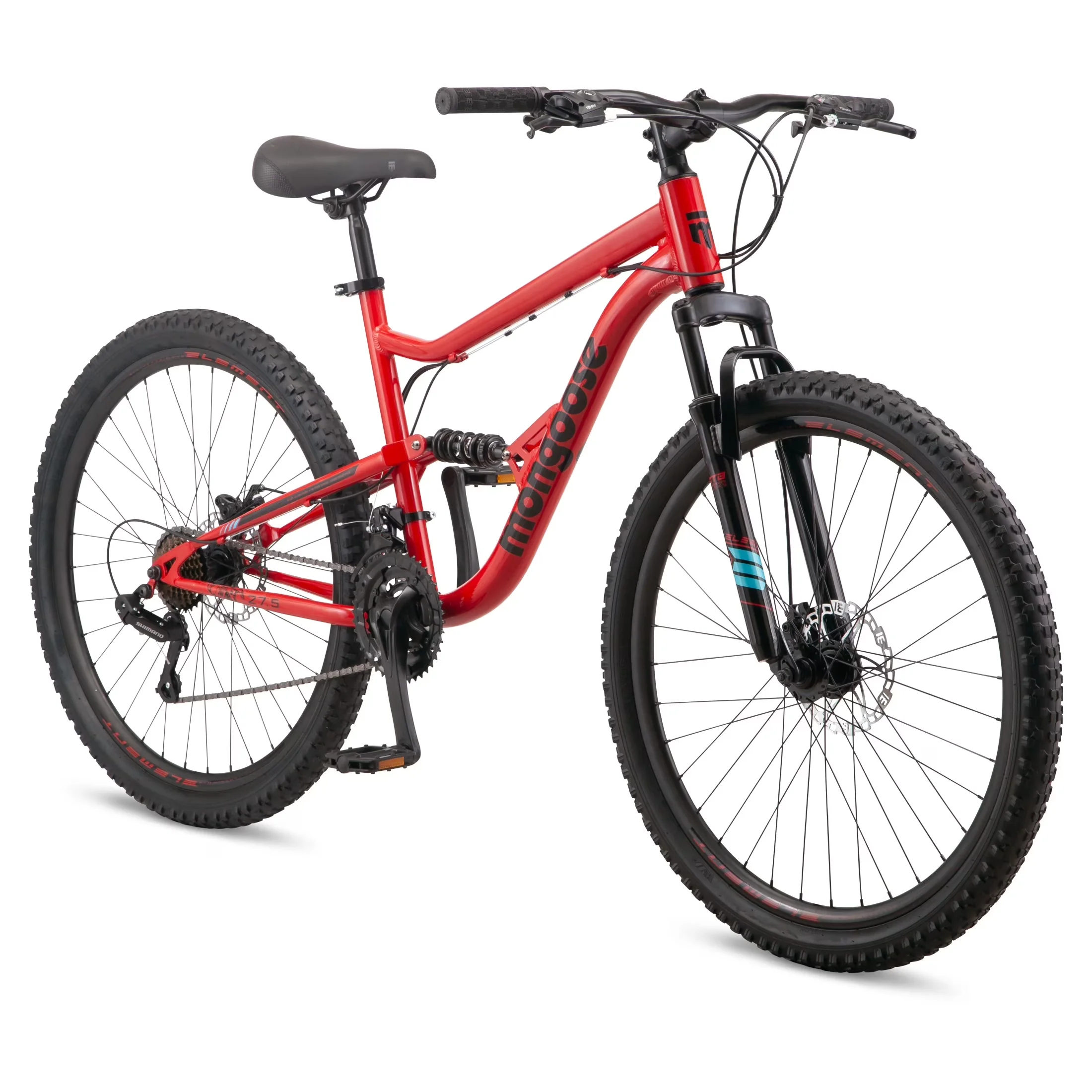 Mountain Bike Professional with Adjustable Seat Height, Status Dual Suspension, 21 Speeds - Red Model 191C32
