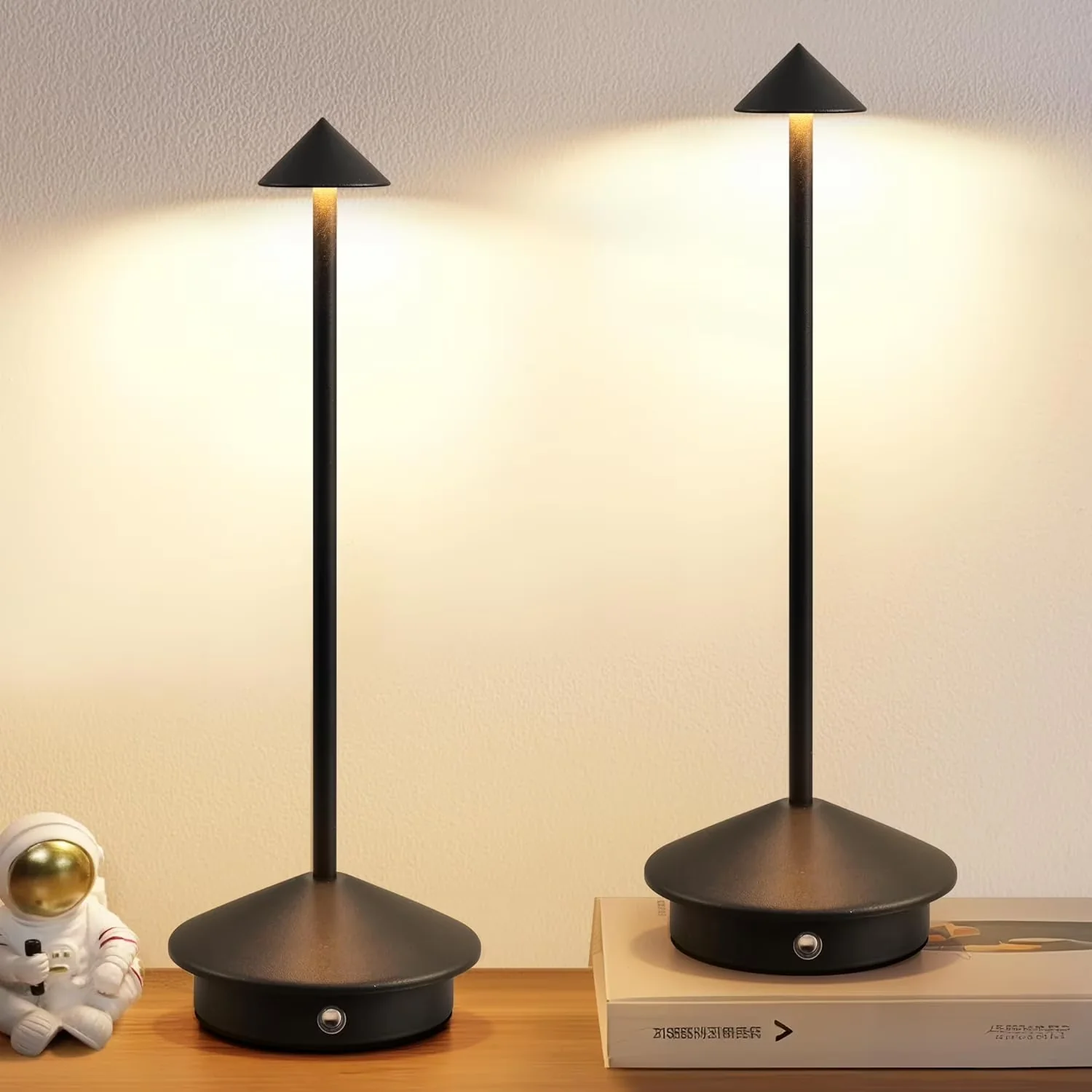 Lamp Set Modern with LED, Modern Cordless Table of 2 for Dining Room, Bedroom - Model 12EBD7