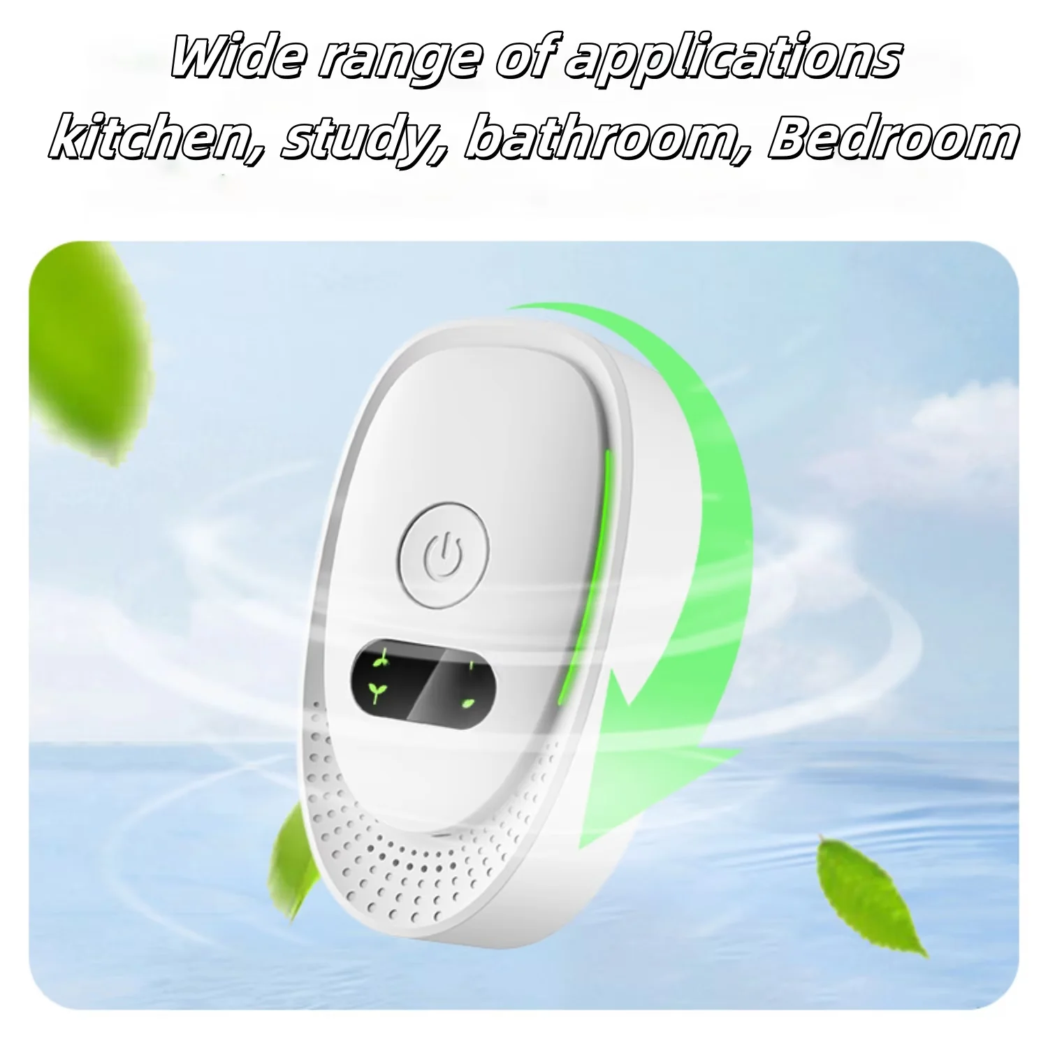 Durable Air Purifier with 2Pack Plug-in Quiet - White for Bedroom, Kitchen Model 1C7785