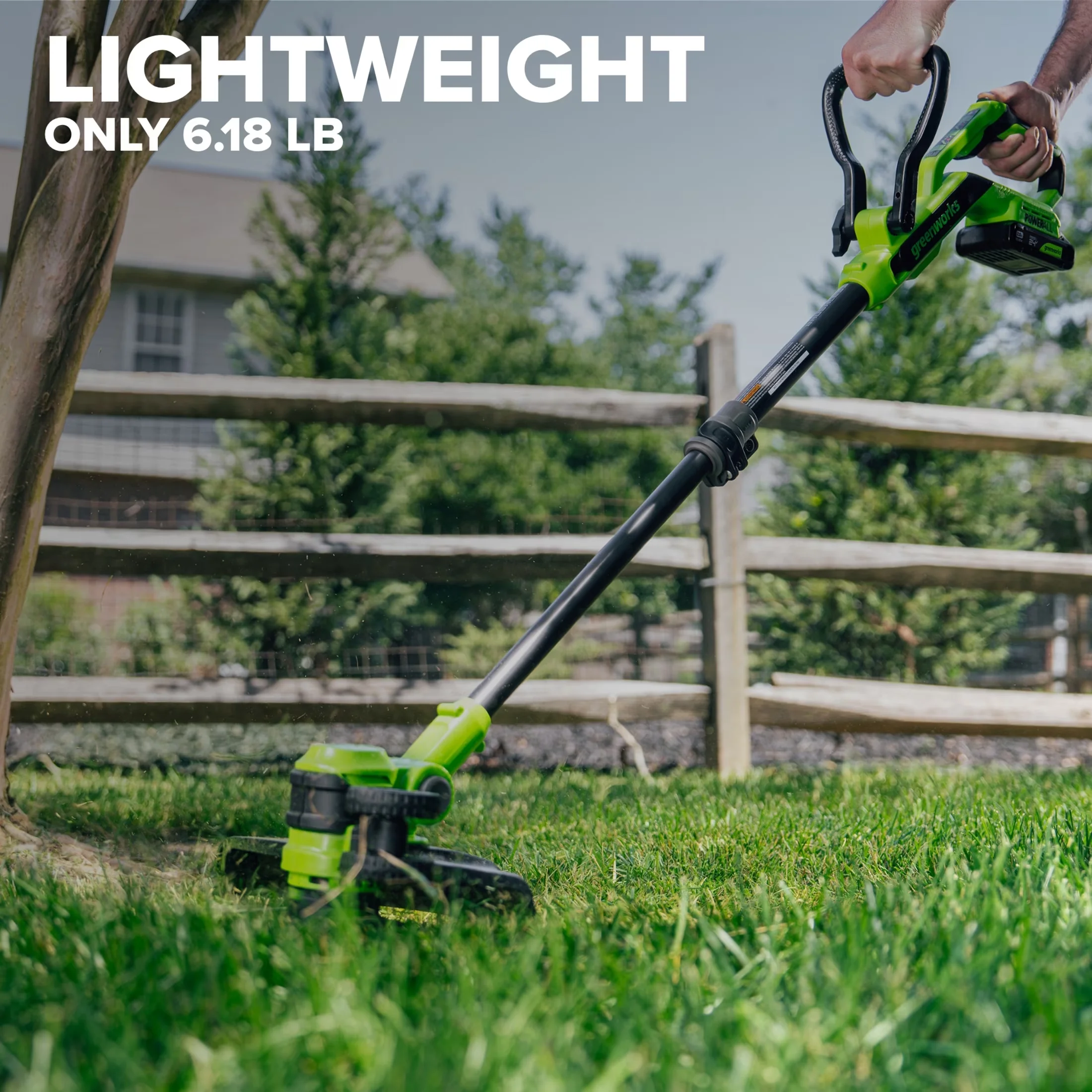 Efficient String Trimmer with Battery, 30W, 3.0 Ah USB-C Battery - 24V Model E247D5