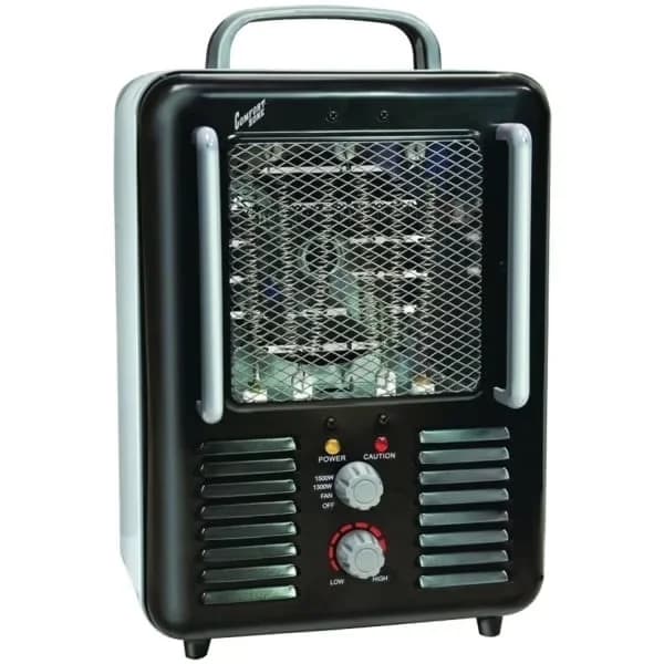 Stylish Portable And Electric Space Heater with Automatic Shutoff, Thermostat, Black - Black Model D371D9