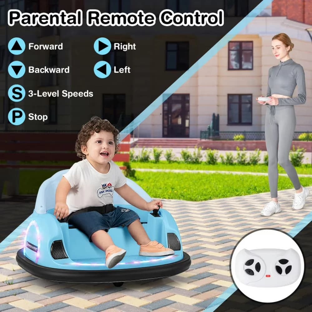 Kids Bike Innovative with Battery, 520W, Family Backyard Bouncy Castle - Blue Model 3FBEB3