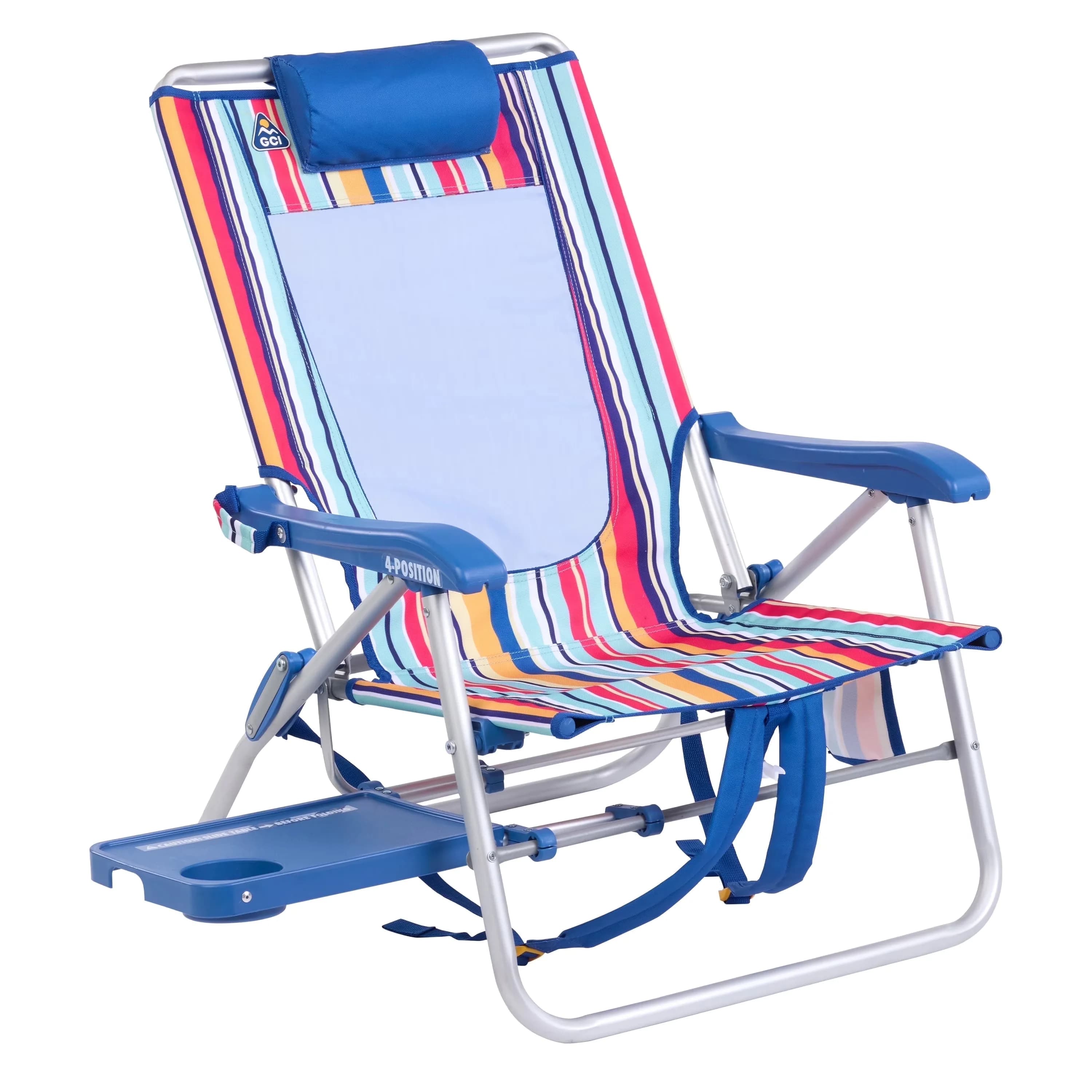 Beach Chair Reliable with Water-Resistant, Adjustable, Folding - Aluminum, Steel, Polyester Model 915DDA