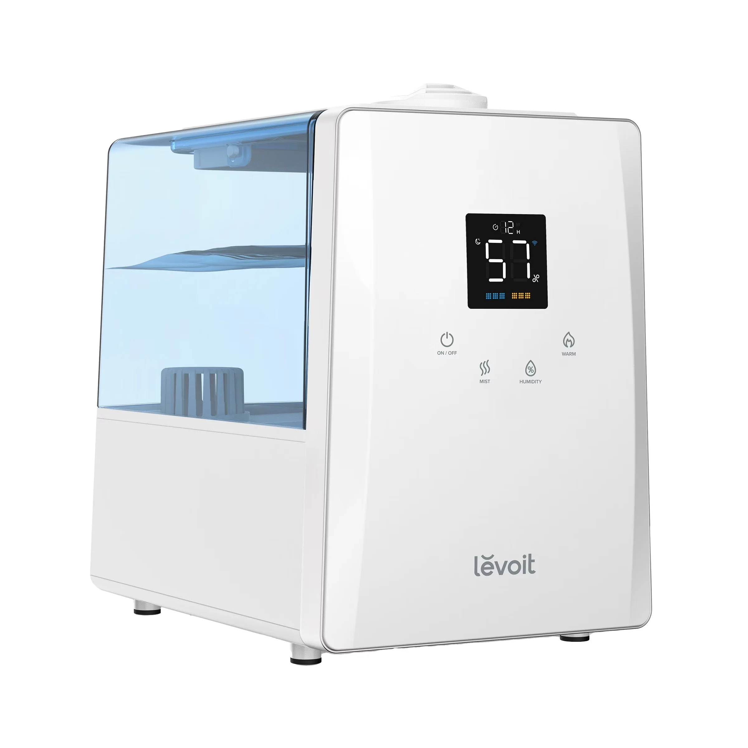 Compact Humidifier with Remote Controlled, White (3 Count), 158 Gallon 430 sq ft Warm Cool Mist - White Model E7DC8A
