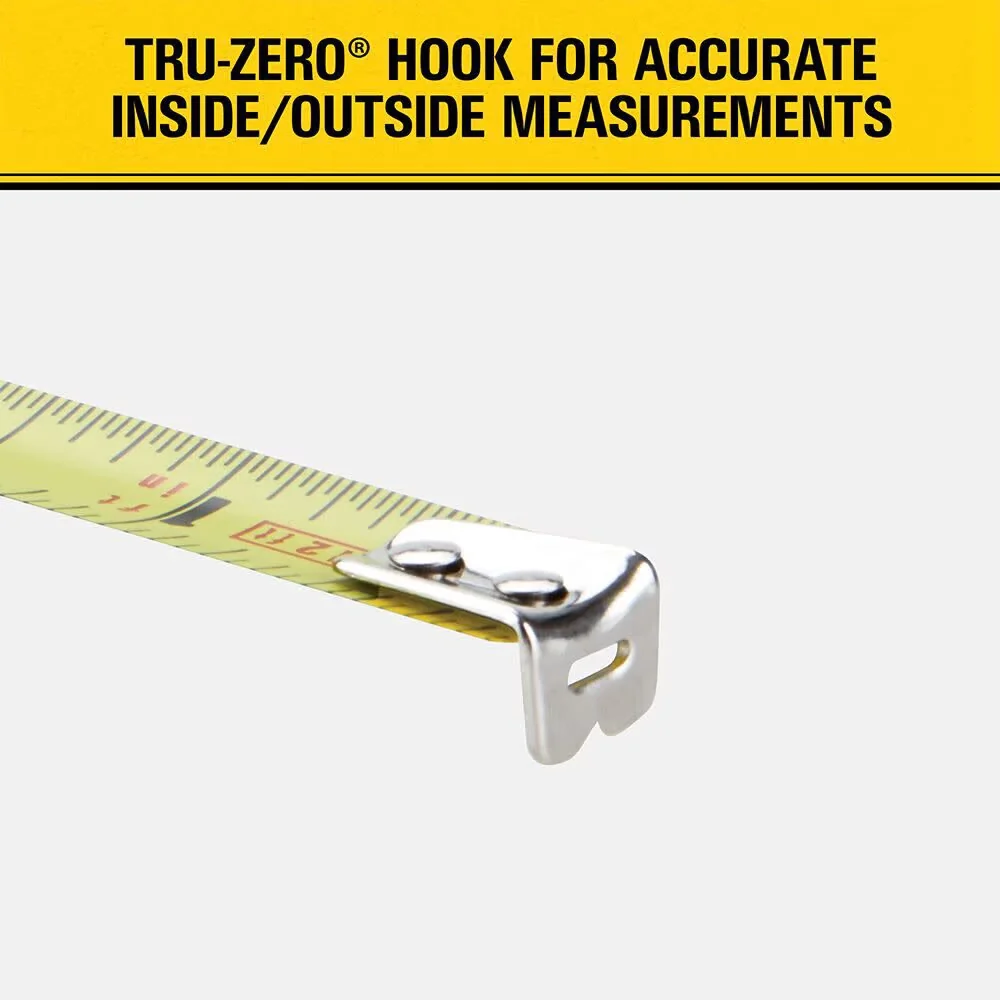 Measuring Layout Stylish with Easy To Use, 12' SAE High Impact Tape - Yellow Plastic Model E70866