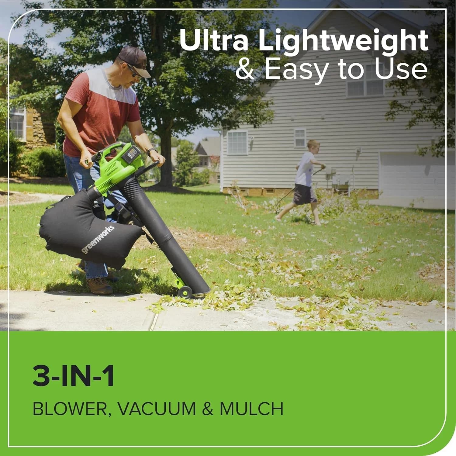 Essential Leaf Blower with Battery, 48V - Traditional Style Model 93AC86