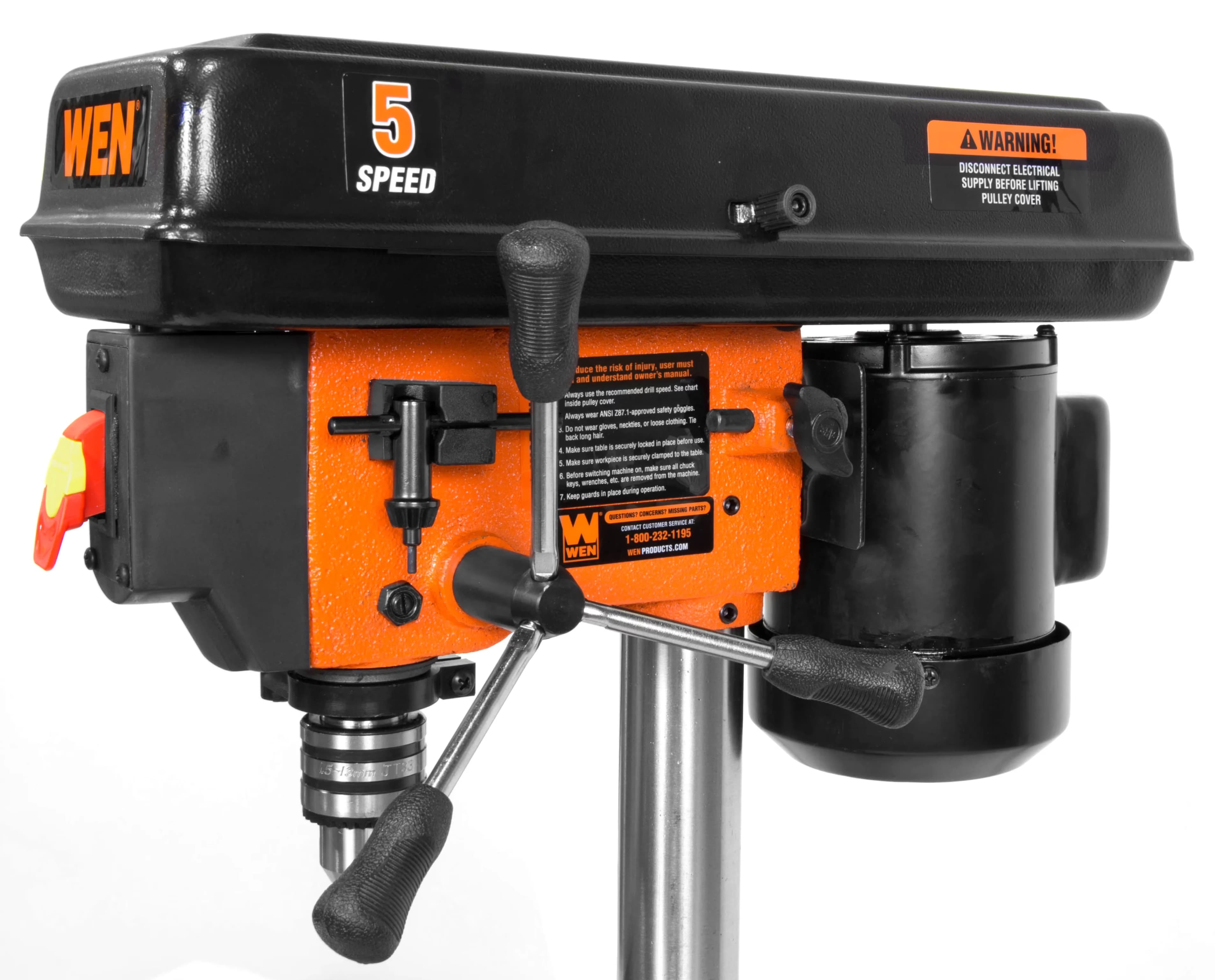 Quality Woodworking with Long Cord, Stationary, Movable Table - Black Orange Model A6B63F