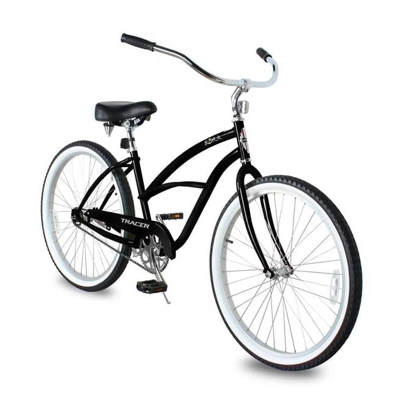 Cruiser Bike Innovative with Adjustable Seat Height, Lightweight, 1 Speed - Matte Black Model 0B1E06