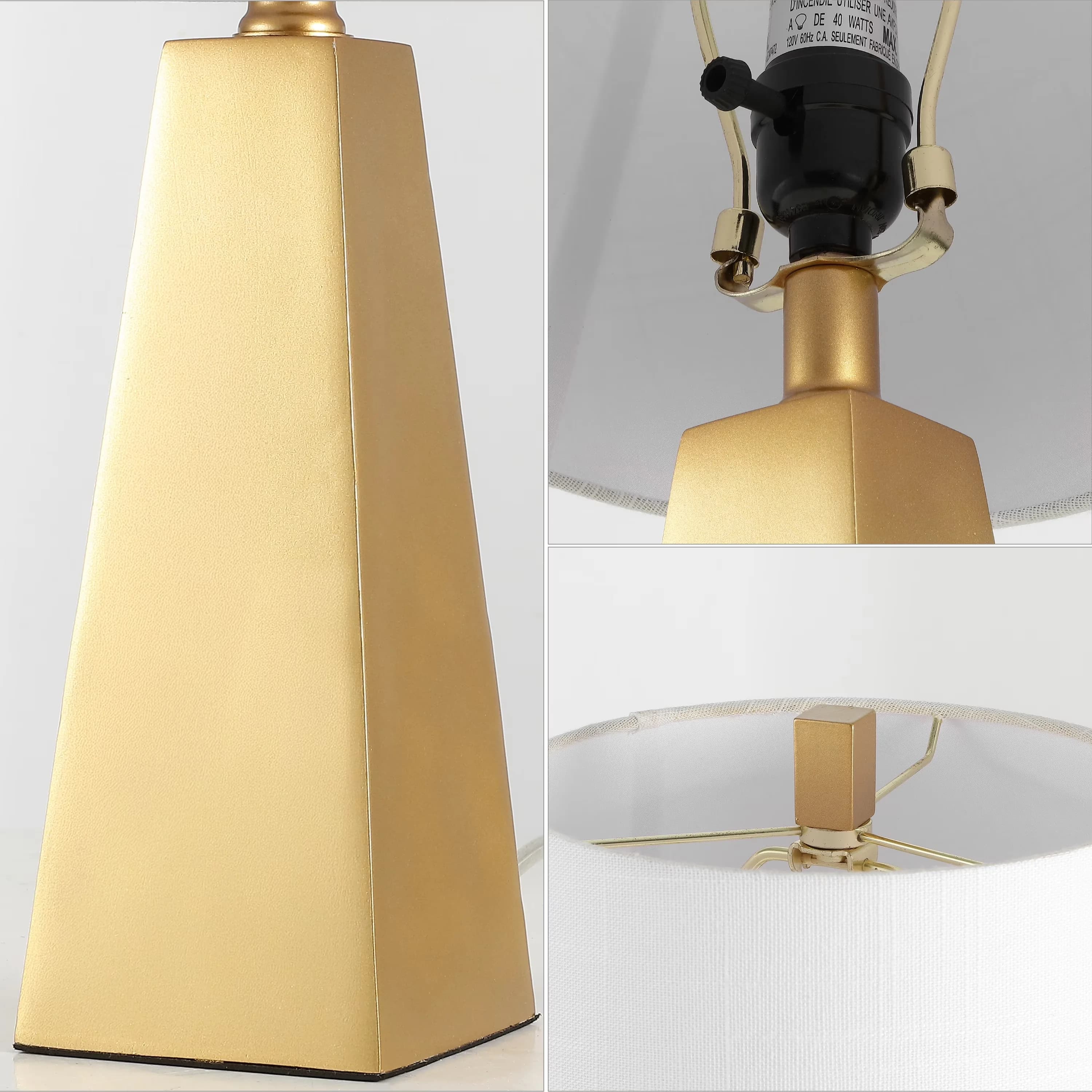 Efficient Table Lamp with LED, Modern, Owen 20.5" Contemporary Resin LED - Resin Gold Model AD4D98