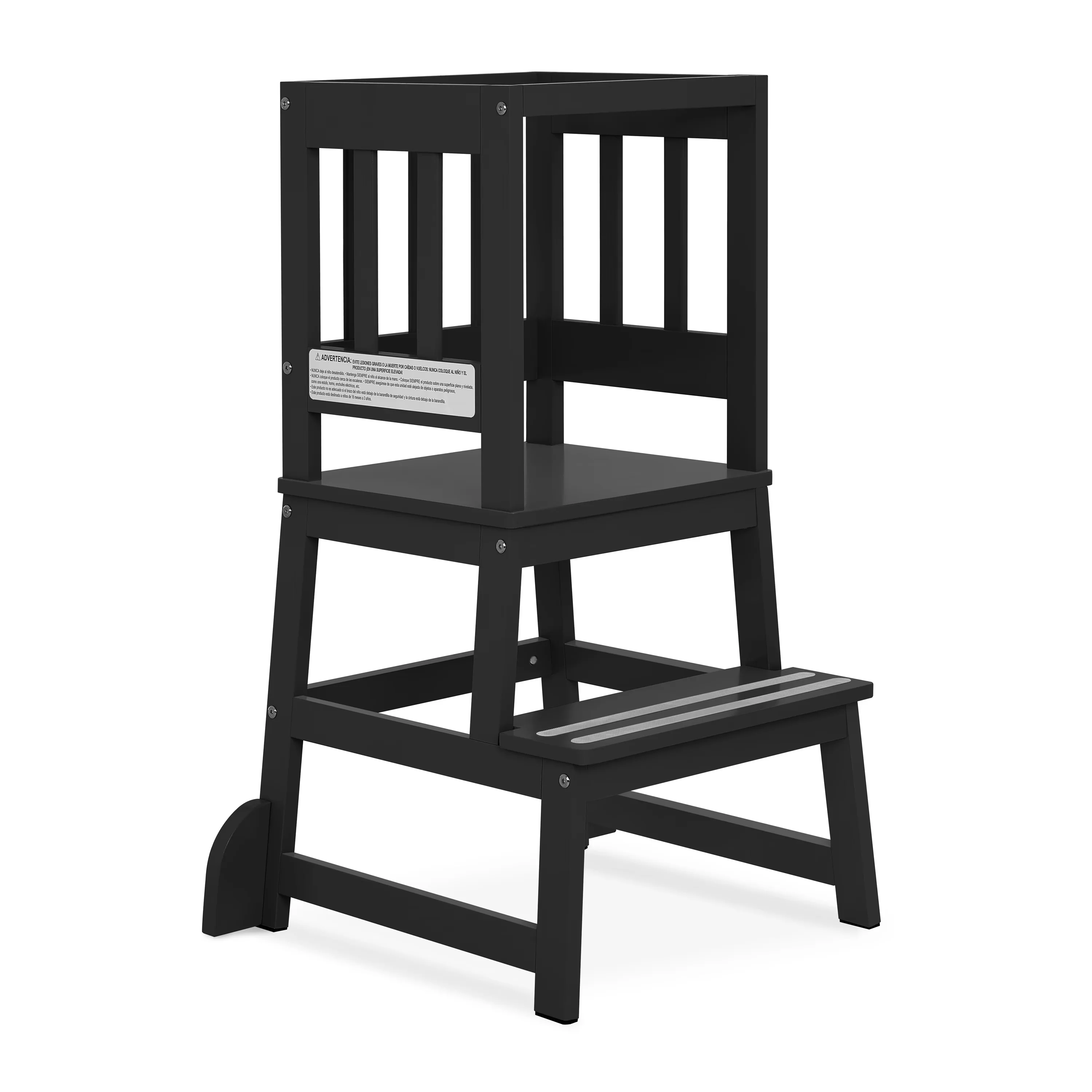 Ladders And Step Stool Essential with Black, It is portable, and is easy to assemble. - Pinewood Black Model B78ABD