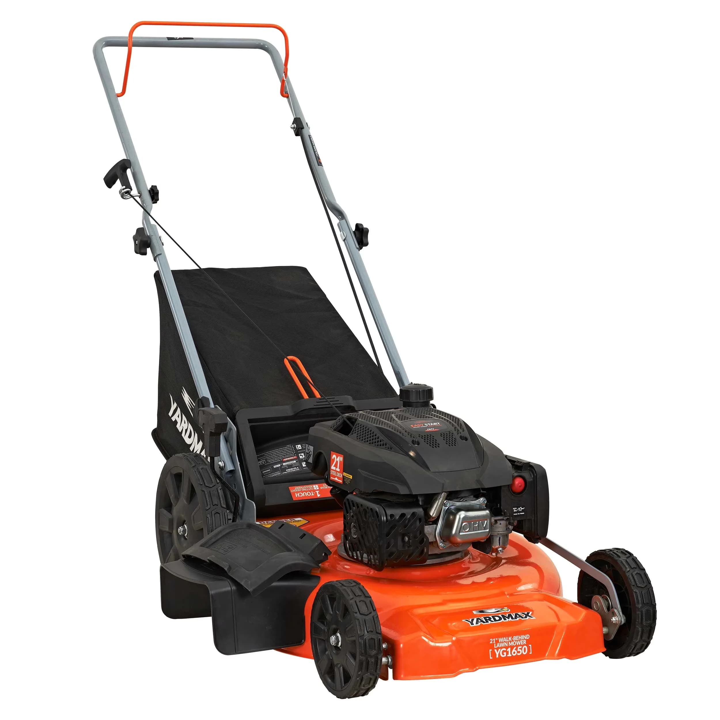 Push Mower Versatile with Mulching, Adjustable Cutting Height, Folds for space-saving storage - Model 0E47B2