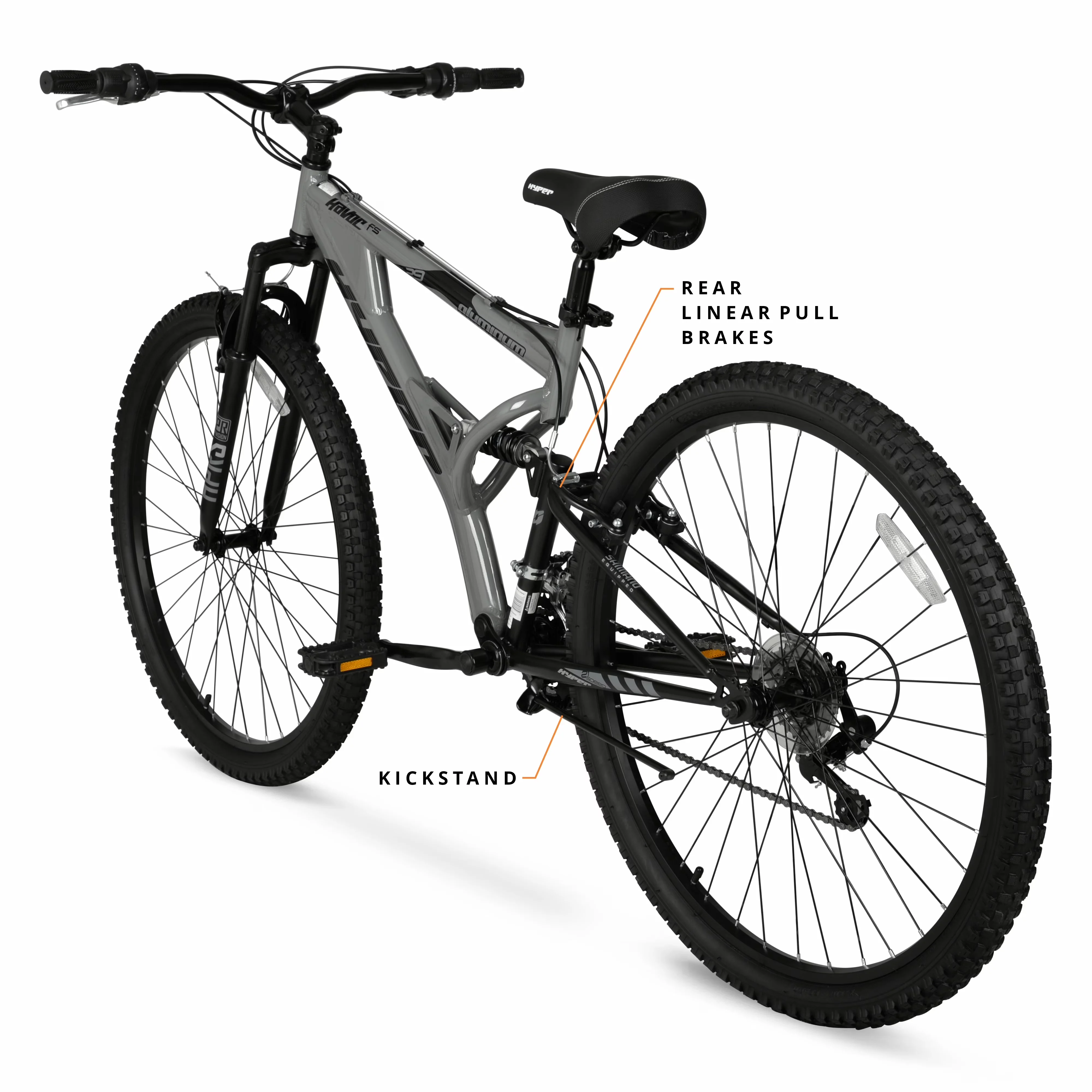 Innovative Mountain Bike with Adjustable Seat Height, Lightweight - Gray Model 8B6650