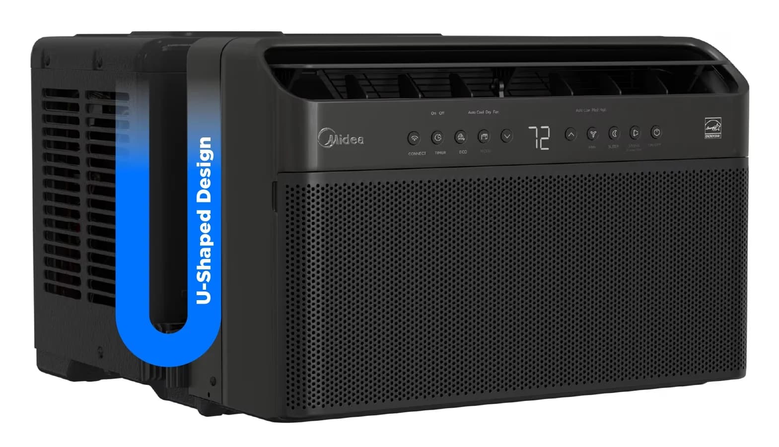 Air Conditioner Innovative with 6000 BTU, Energy Efficient, Remote Controlled - Black Model E5BF98