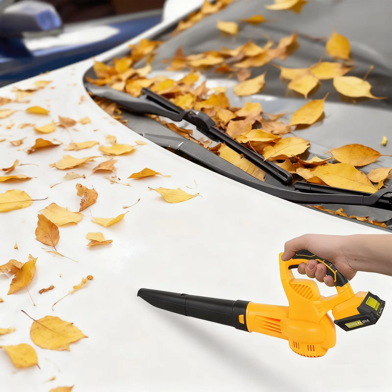 Modern Leaf Blower with Battery, 21V, All-Season Yard Care Tool - Sleek Profile Model A40647