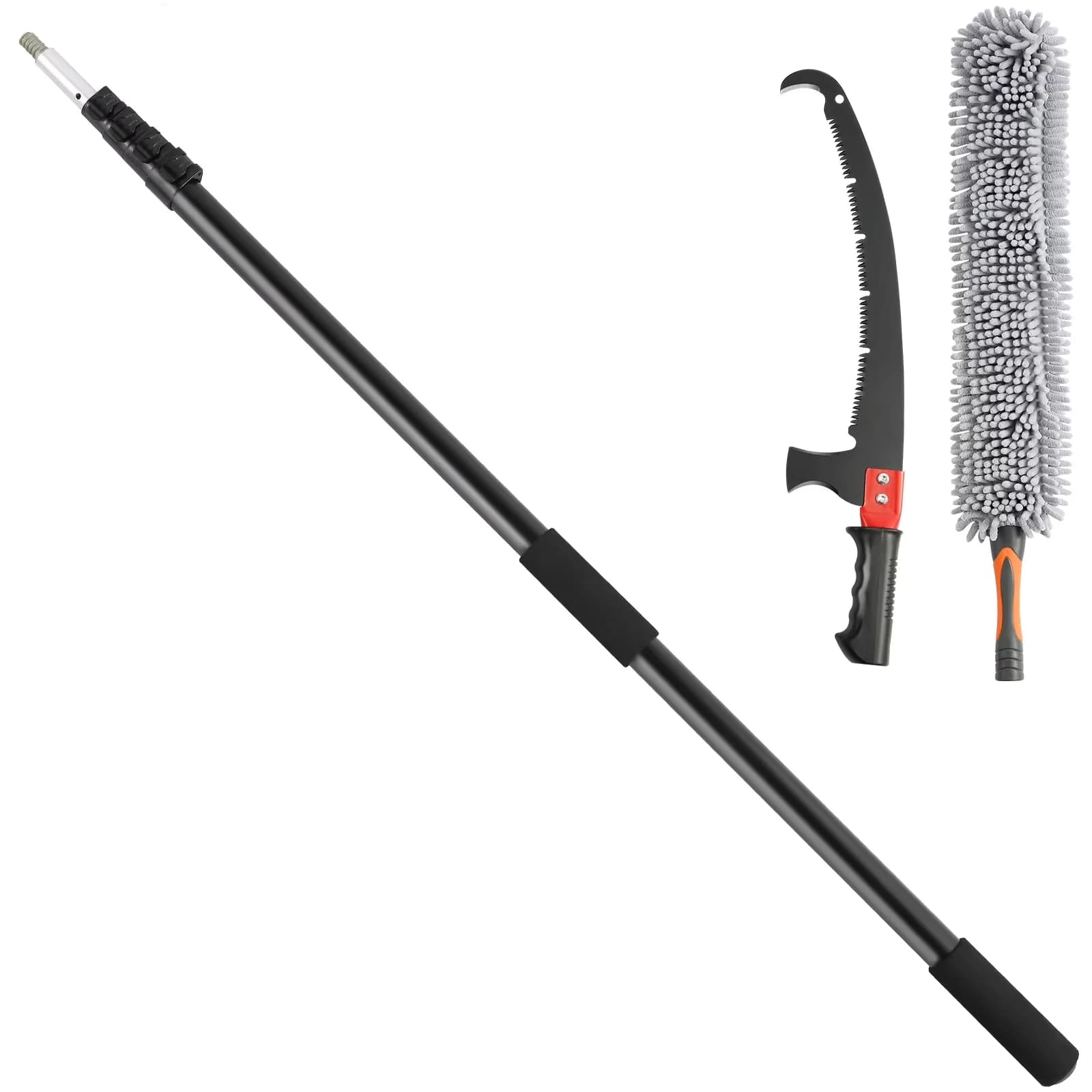 Pole Saw Sleek with Telescoping, Handheld, Adjustable 4.9-20 ft Tree Cutter - Black Model 2145E7