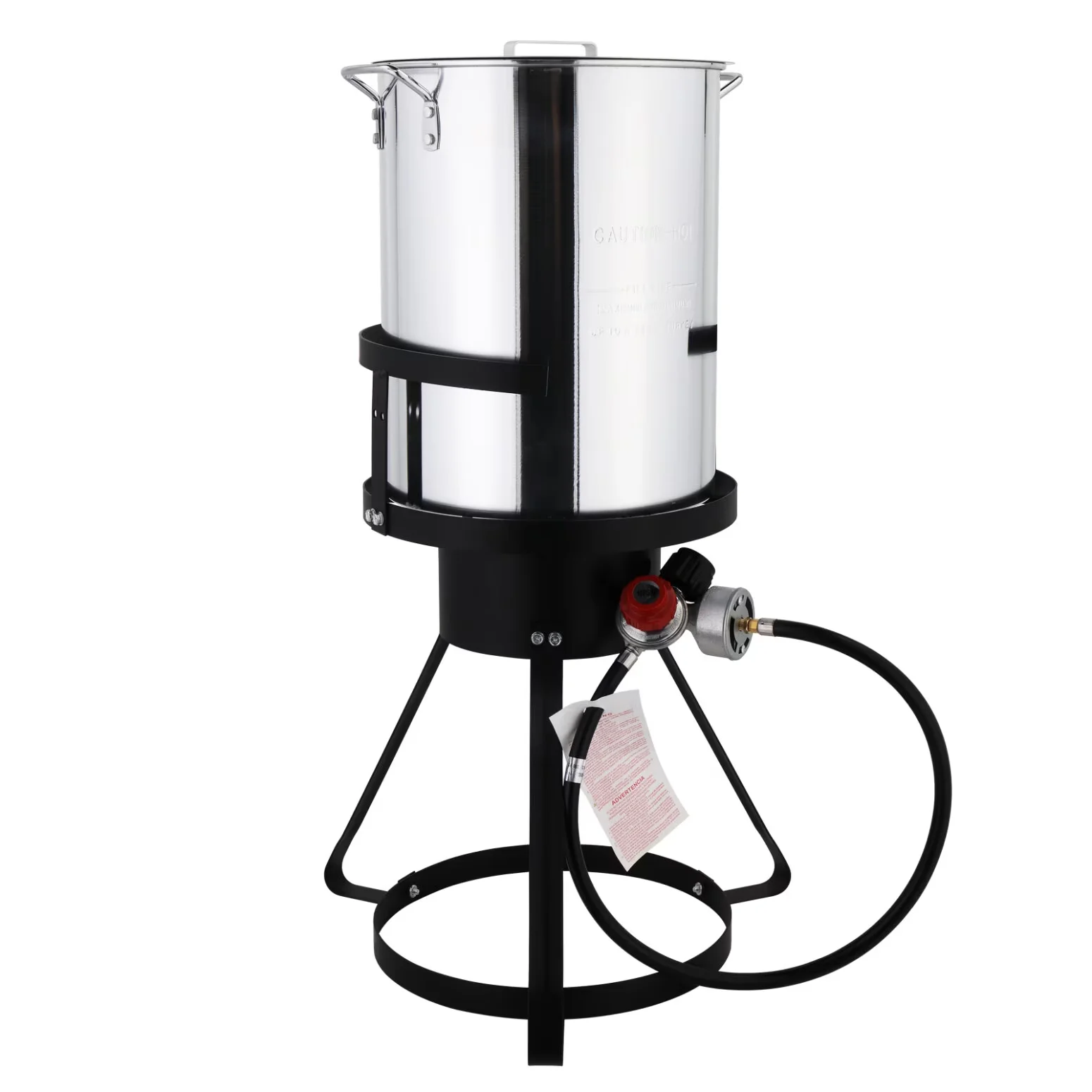 Stylish Outdoor Fryer with 30QT Turkey, Product Specification - Aluminum, Iron Silver Model BBC4EA