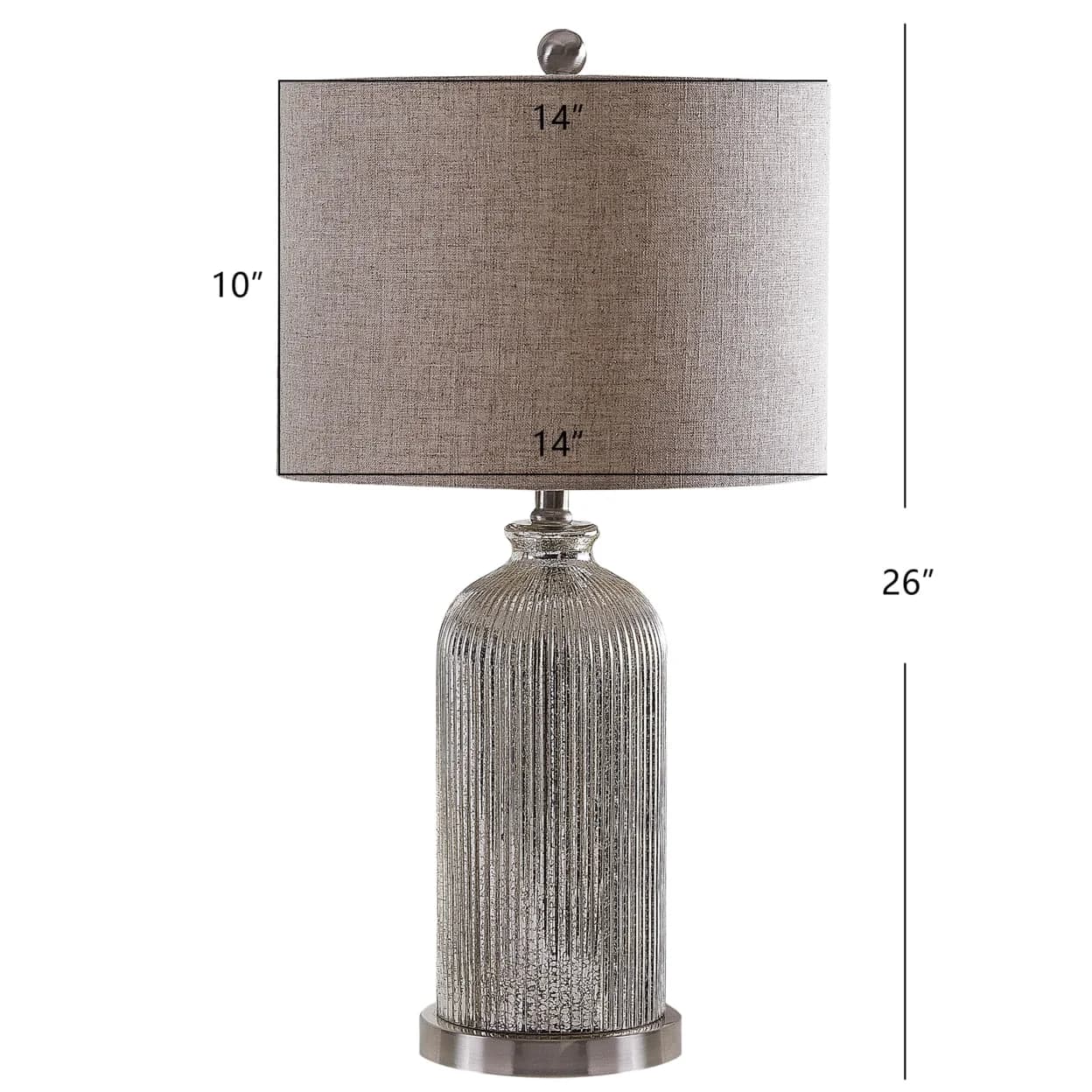 Classic Table Lamp with LED, Energy Efficient - Iron, Crystal Clear, Gold Model 072701