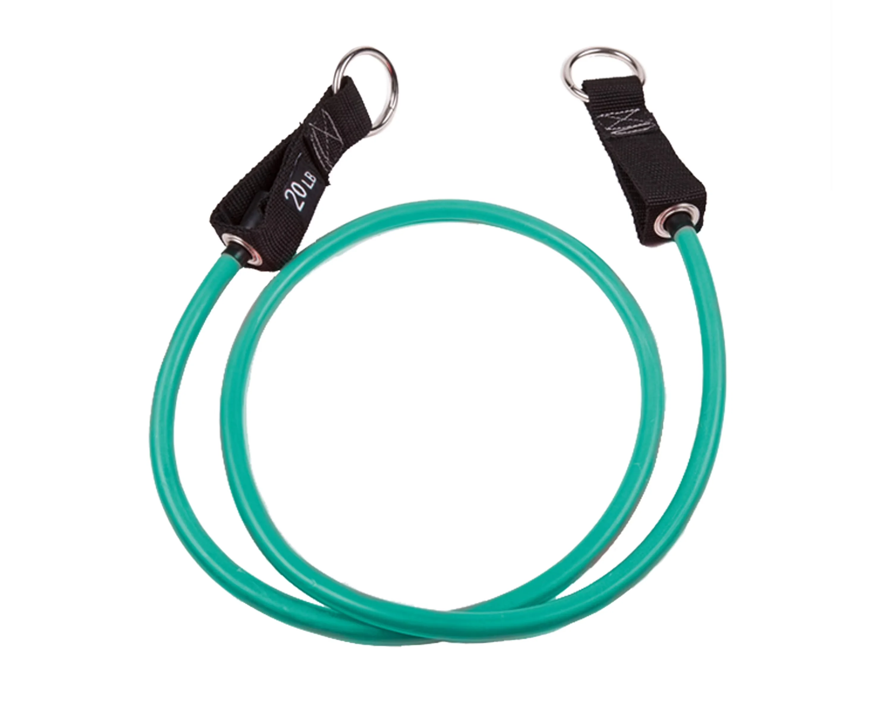 Compact Home Gym Accessory with Anti-Slip, 20lb- Aqua, Includes: One Power Tube - Blue Rubber Model 742F38