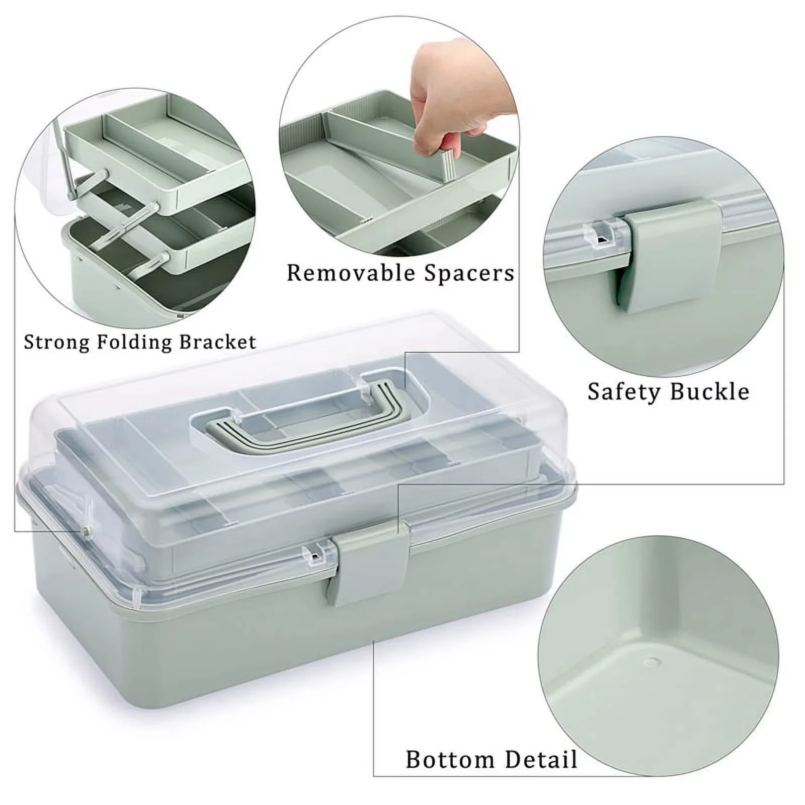 Classic Garage Storage Supply with Portable - Plastic Layer - Space-Saving Design Model C86615