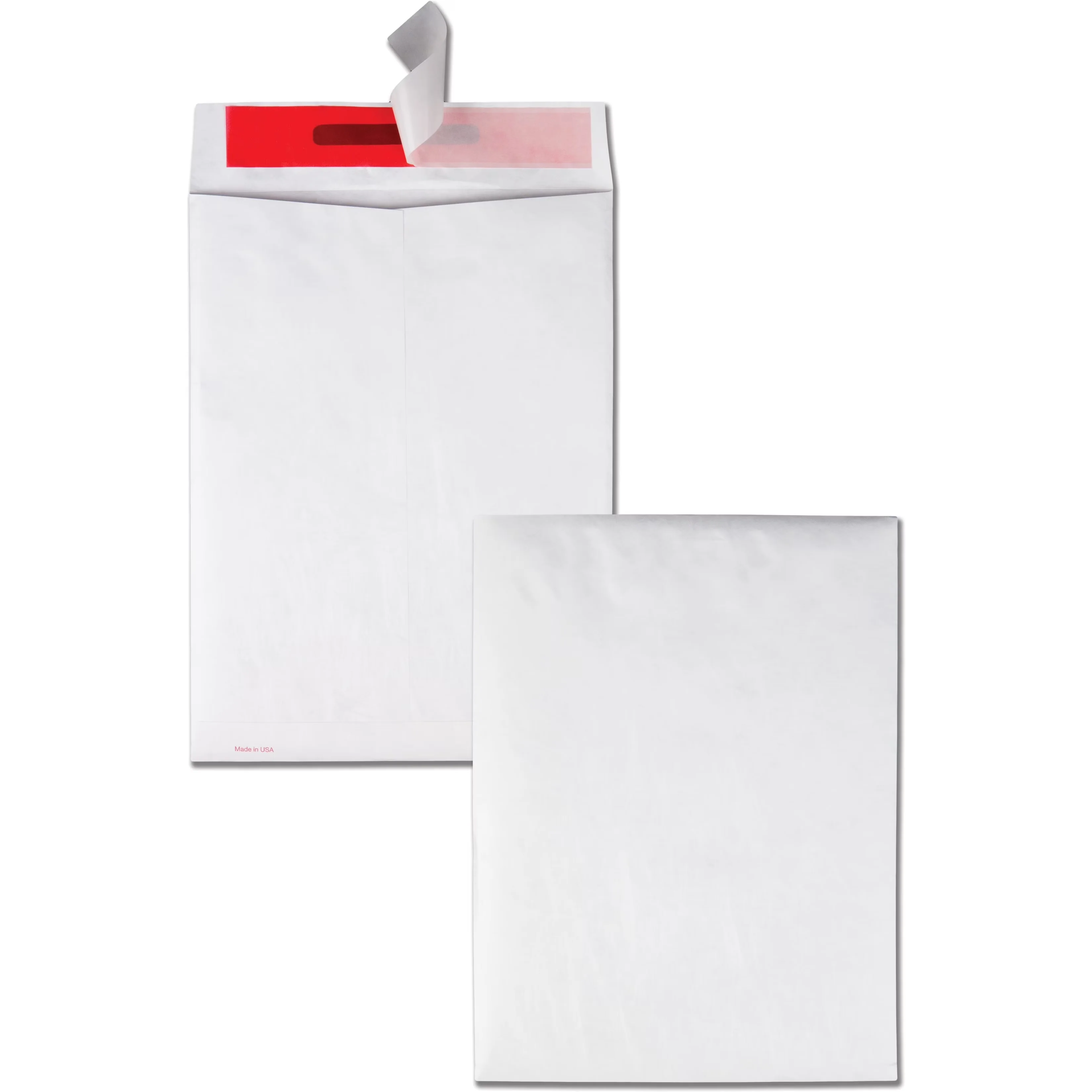 Durable Moving with Size: 9" x 12", 100 / Box, Tyvek Tamper Indicating Envelopes - White Model 63B2A5