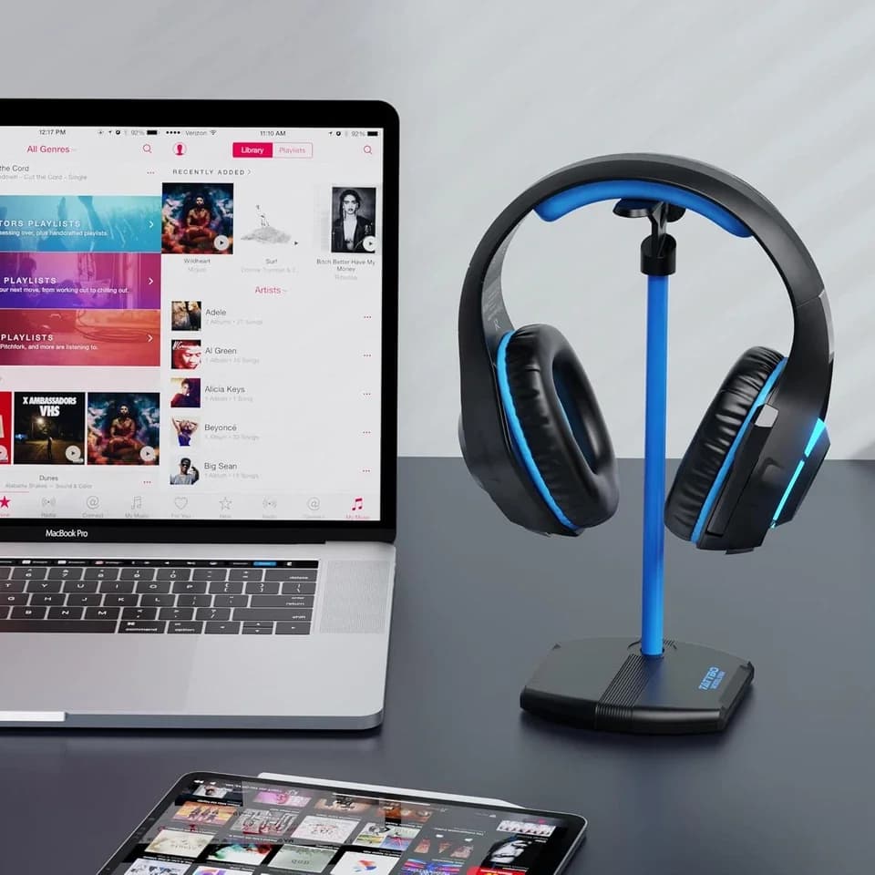 Modern Home Gym with Headphone Holder, Headphone Stand - Universal Fit Model 265DDC