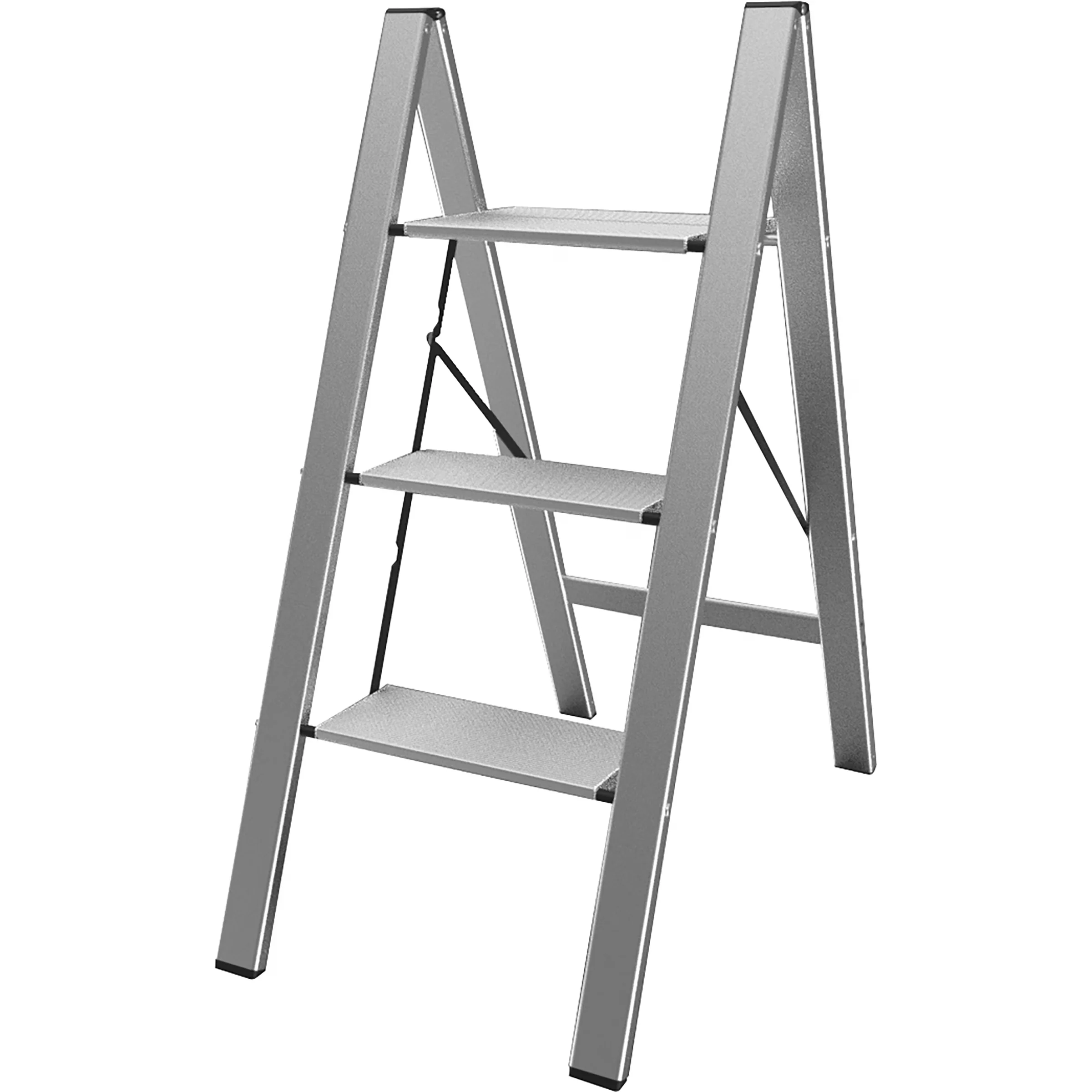 Durable Ladders And Step Stool with Great for home maintenance projects, Locks open to help prevent accidents - Multicolor Aluminum,... Model D6BD2C