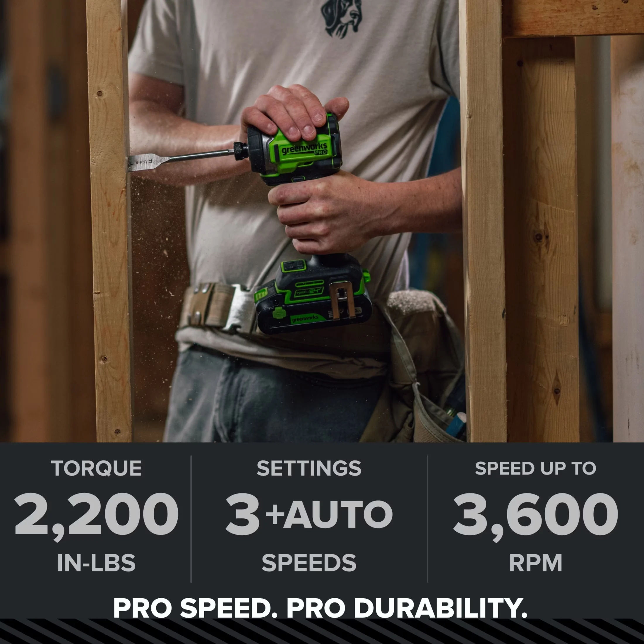 Drills Driver Essential with Battery, 65W, 24V - Standard Series Model 646A82