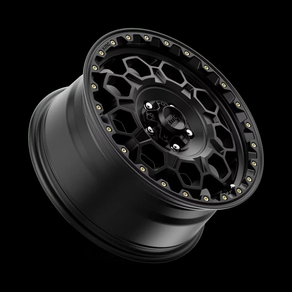 Modern Wheels And Rim with Offset: 35mm, Bolt Pattern: 5x4.5 - Black Cast Aluminum Model 8962A8