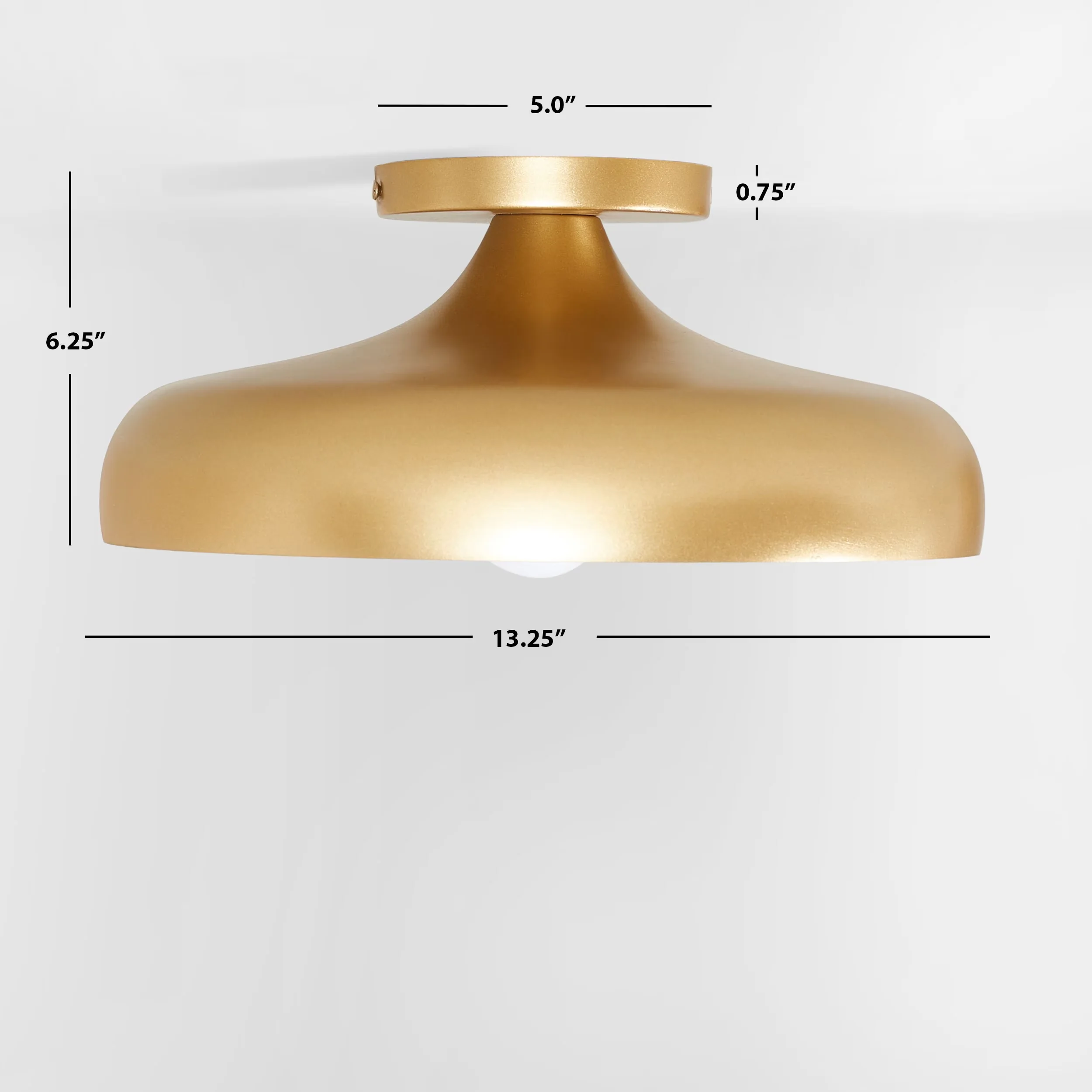 Premium Ceiling Lights Fixture with LED, Modern, Minor assembly needed - Iron Gold Model 6B28CA