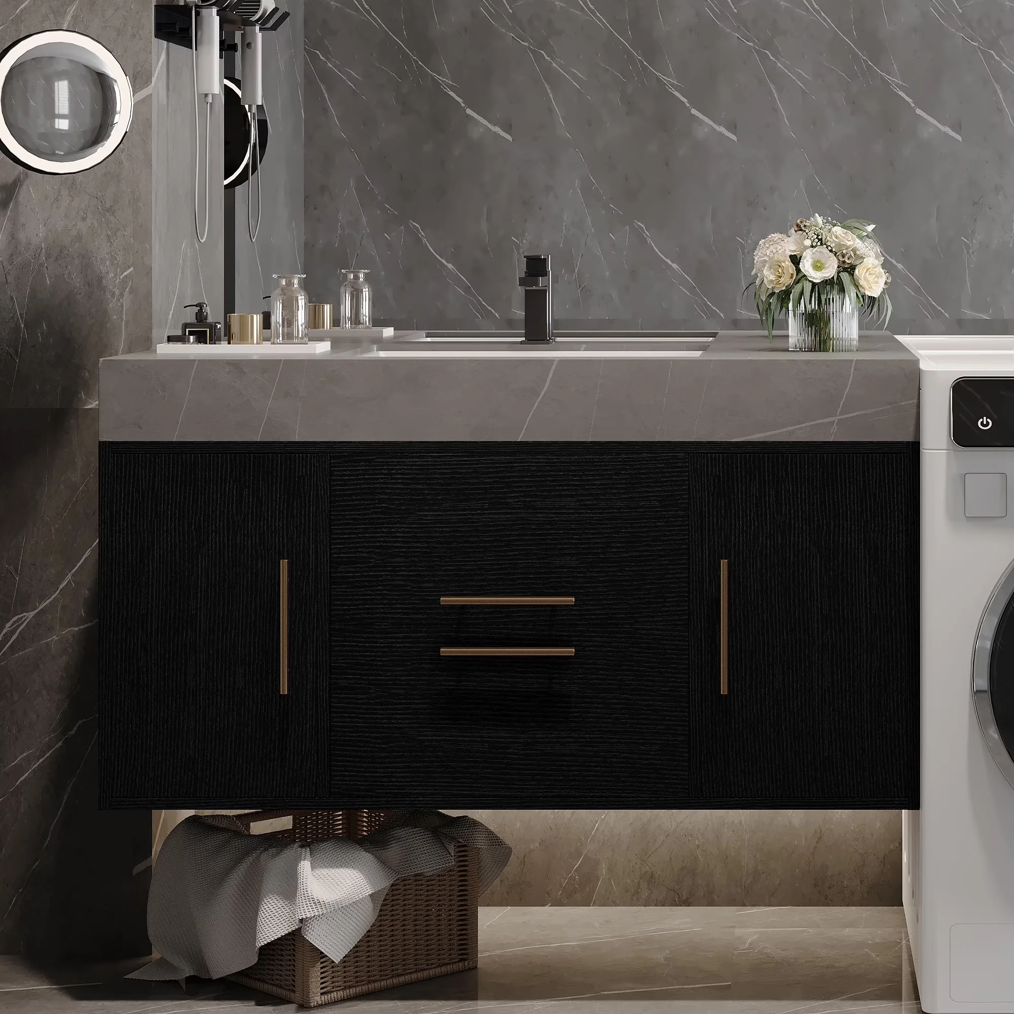 Bathroom Renovation Innovative with Floating Vanity for Small - 4 Inch Model CFBF73