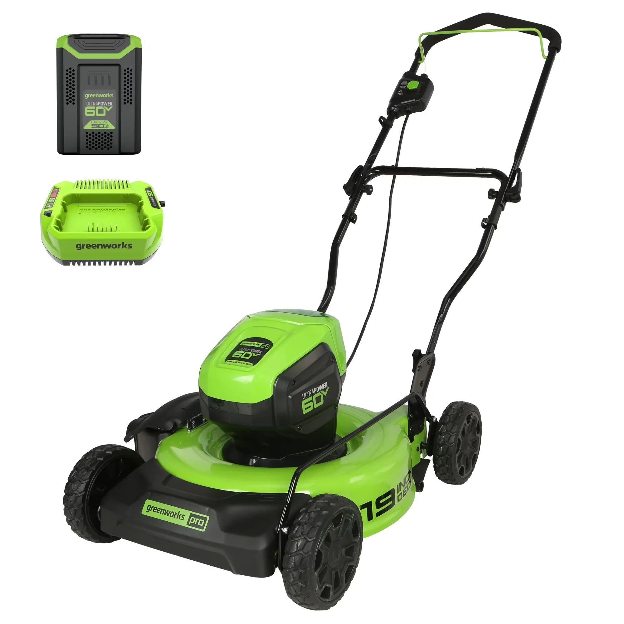 Reliable Push Mower with Battery, 60V, Bagger - Professional Series Model D40FA9