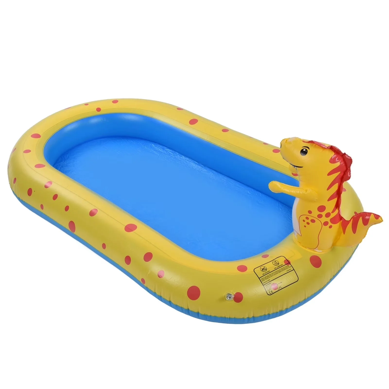 Premium Inflatable Pool with Dinosaur Sprinkler - 26in - Built to Last Model 7EB1BA