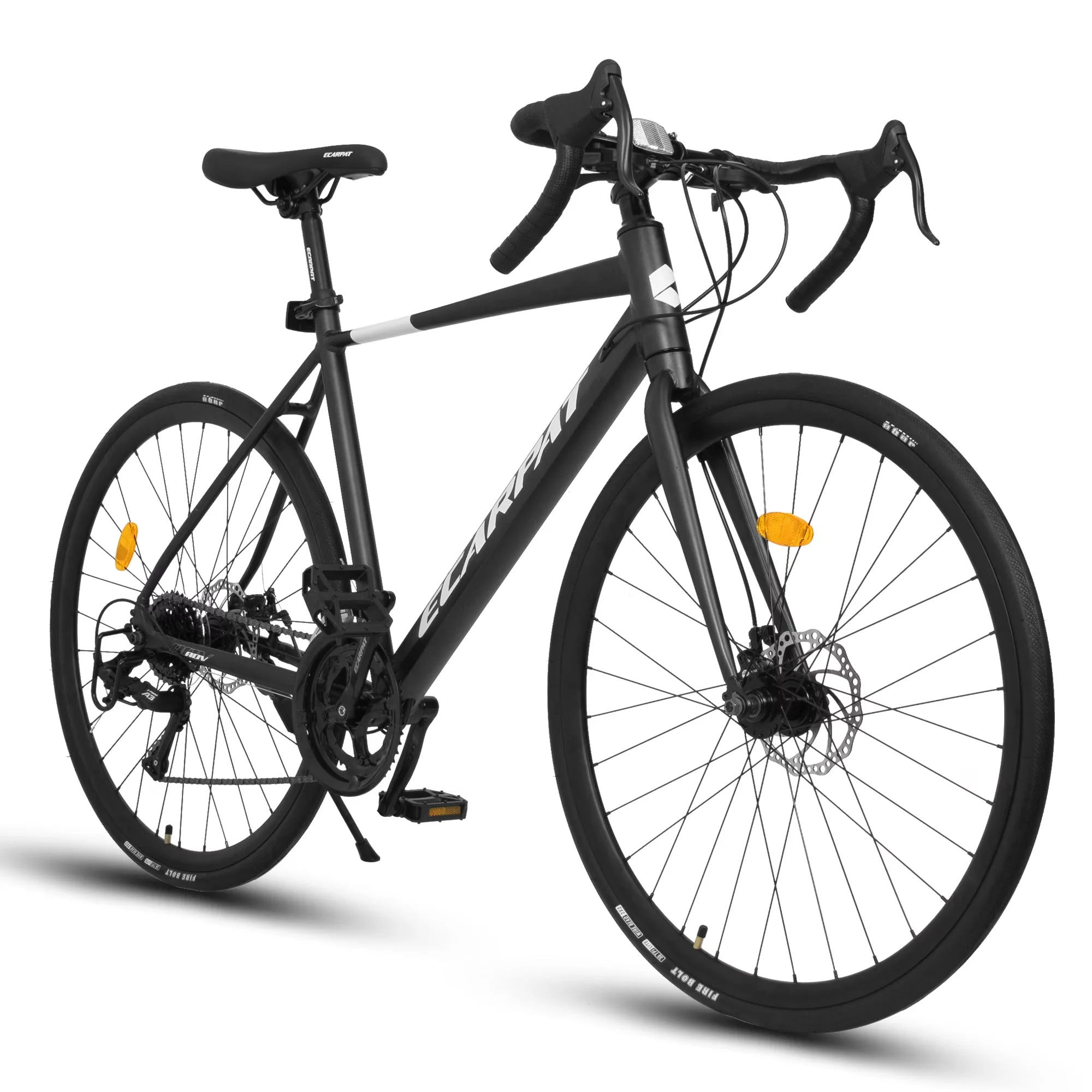 Essential Road Bike with 700C, Frame Material: Aluminum, Bike Type: 700C Road Bike - Black Model 047D92