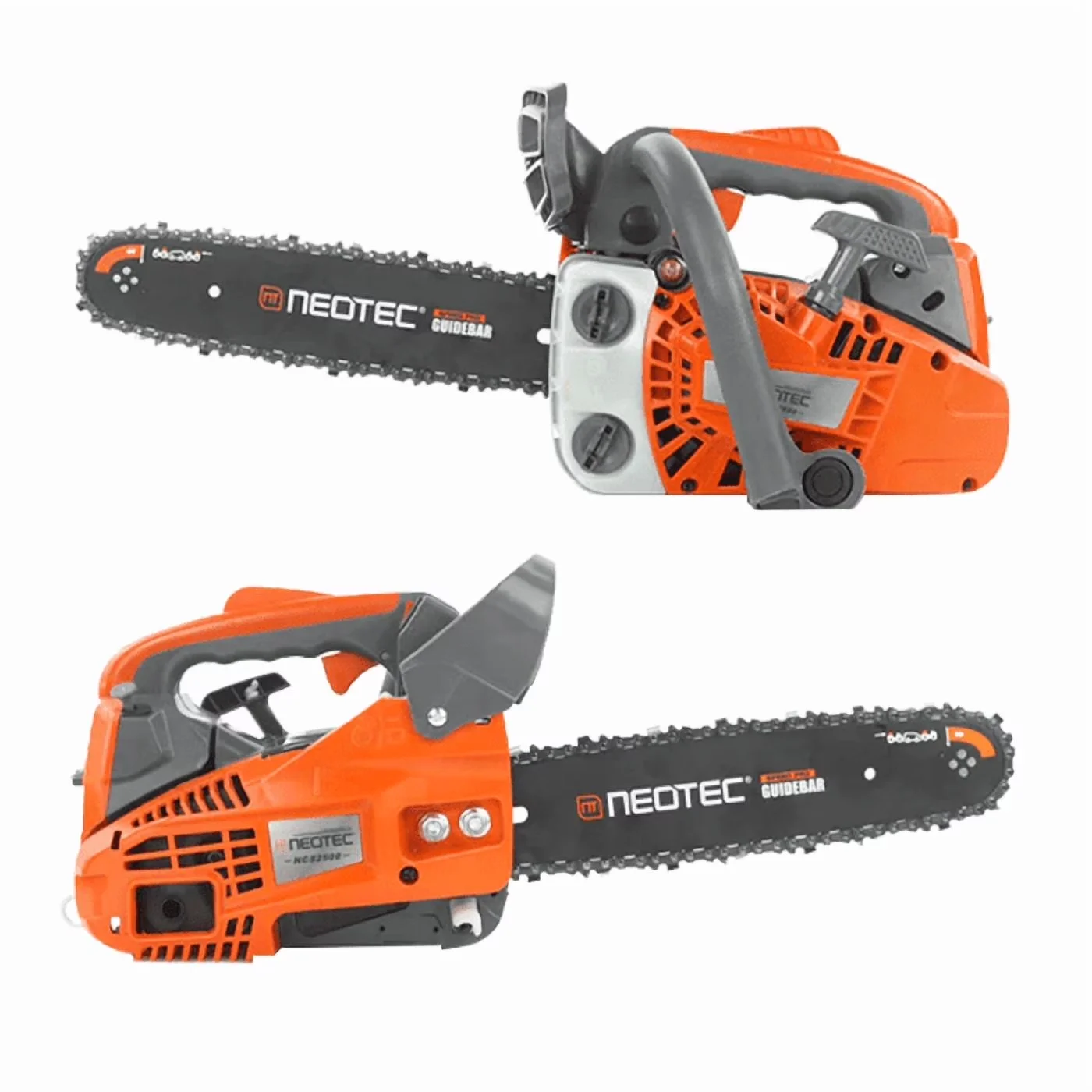 Chainsaw Professional with Anti-Vibration, 25.4cc Gas Top Handle - Gray Model CA906D