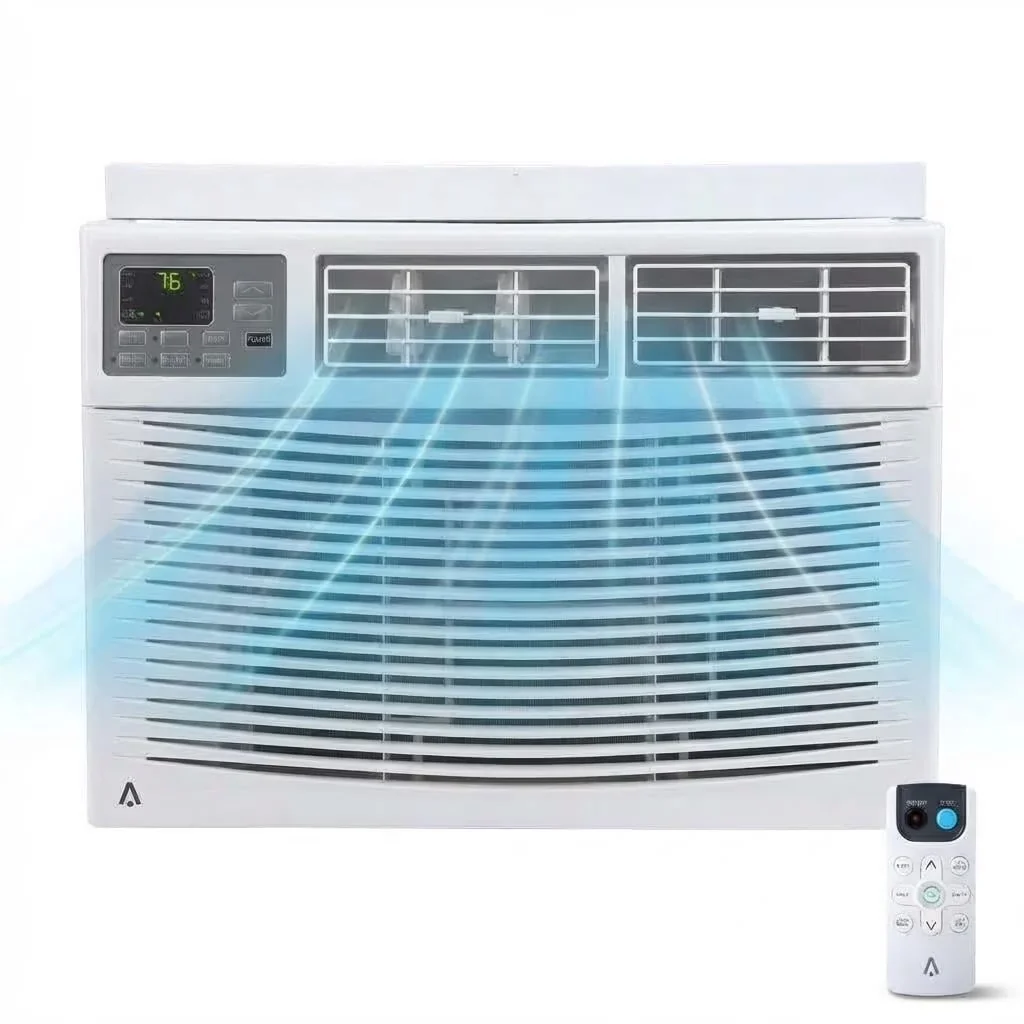 Premium Air Conditioner with 12000 BTU, Sleep Mode - White for Living Room, Apartment Model 895040
