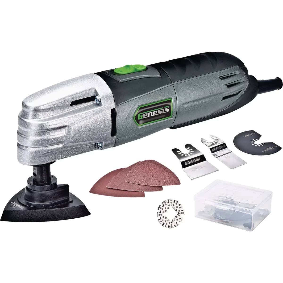 Reliable Woodworking with Multi Tool, Multi-Purpose Oscillating Tool 4-Pack, Sturdy die-cast aluminum gear housing - Model E992FA