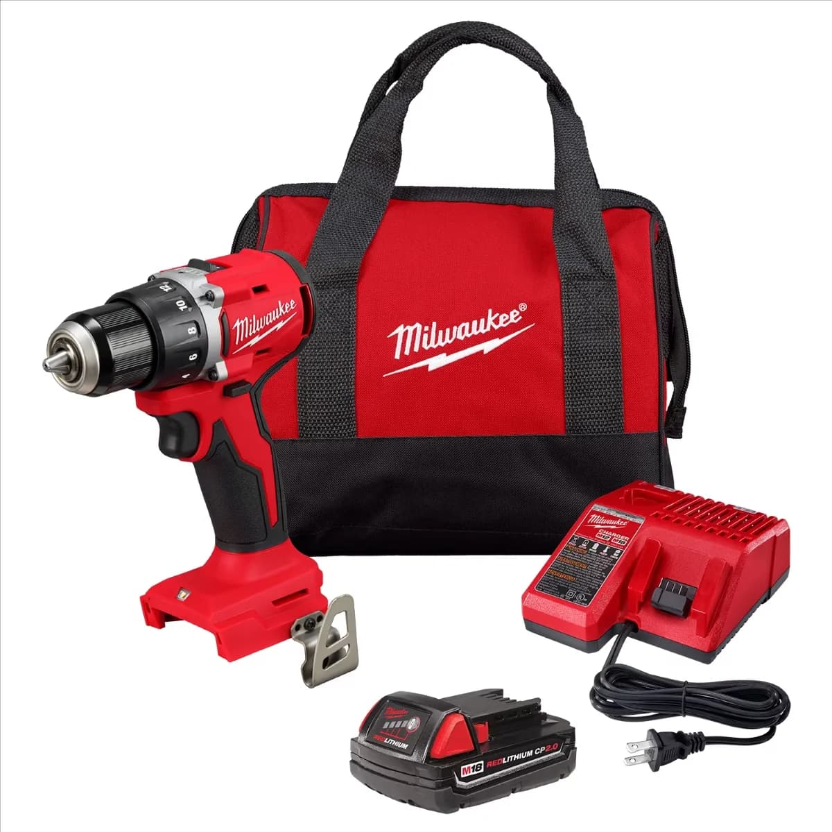 Drills Driver Versatile with Battery, 18V, Lightweight - Red 1/2" 3601-21P Model A5D0D3