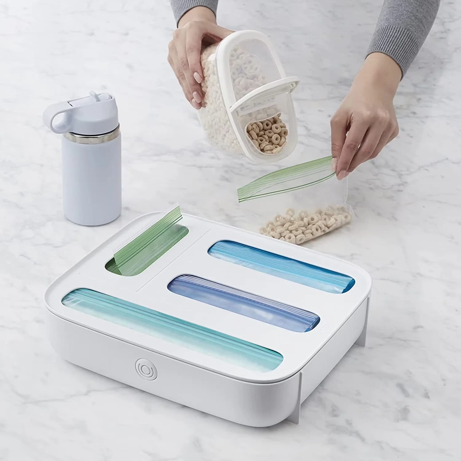 Reliable Moving with Assembled, Freestanding 4-Slot Organizer - High-Quality, Bpa-Free Plastic White for Kitchen Model A9BA76
