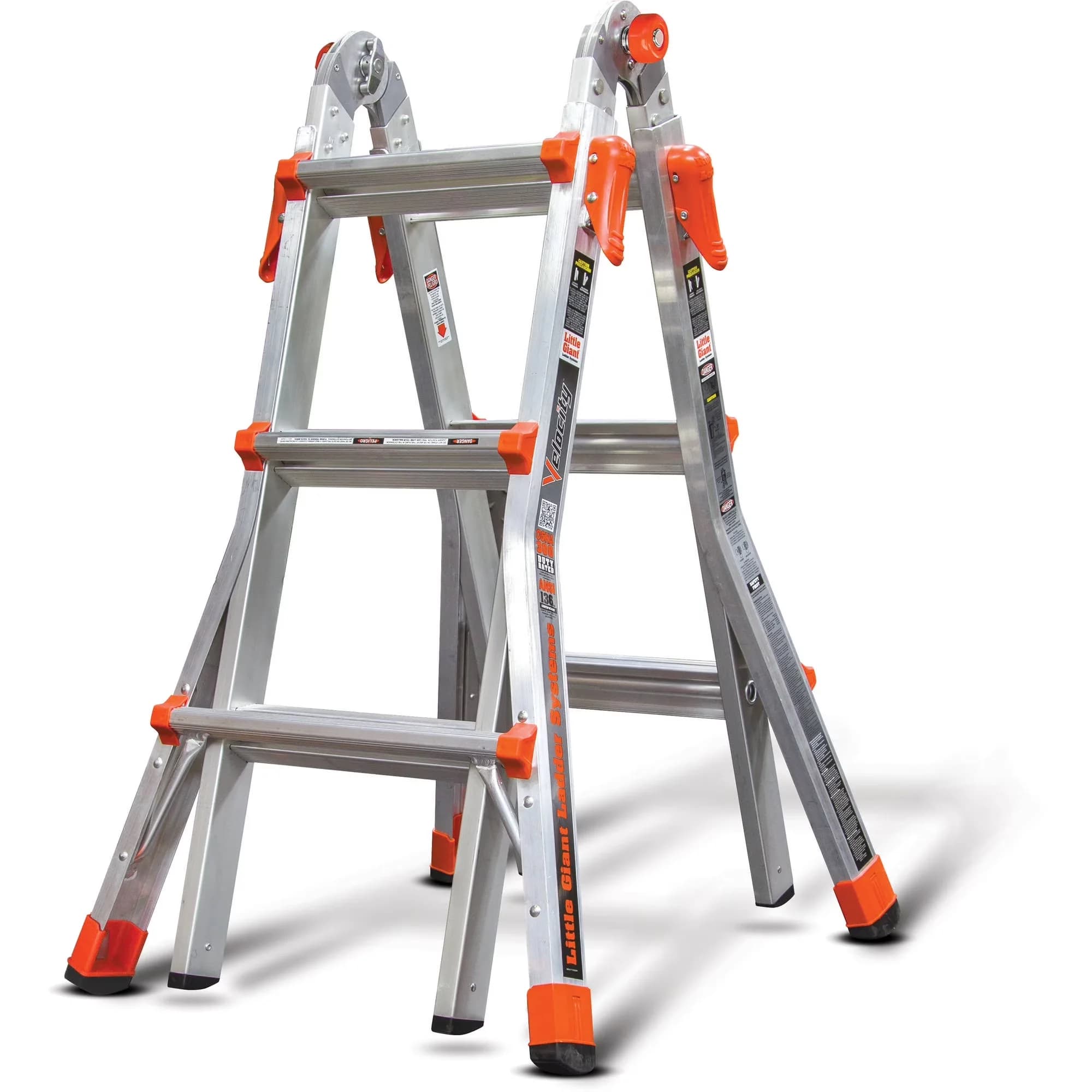 Ladders And Step Stool Modern with Telescoping, Model# 15413-001 - Aluminum Silver Model B36835