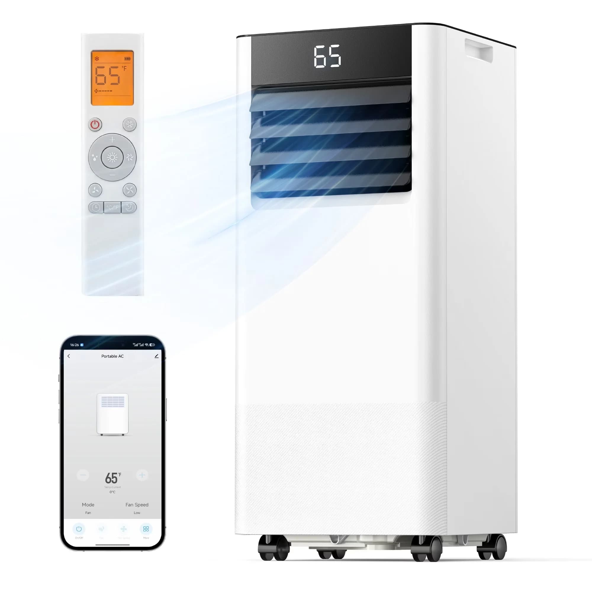 Durable Air Conditioner with 10000 BTU, Energy Efficient - White for Rooms Model 7B72E1