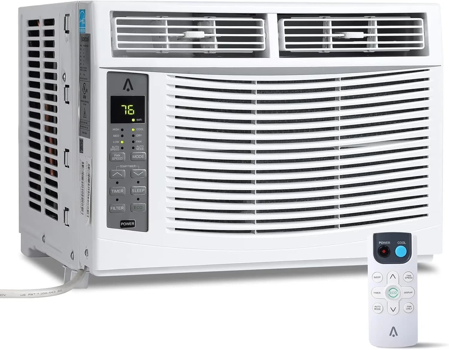 Durable Air Conditioner with 6000 BTU, Remote Controlled, Timer for Living Room, Small - Model C34A01