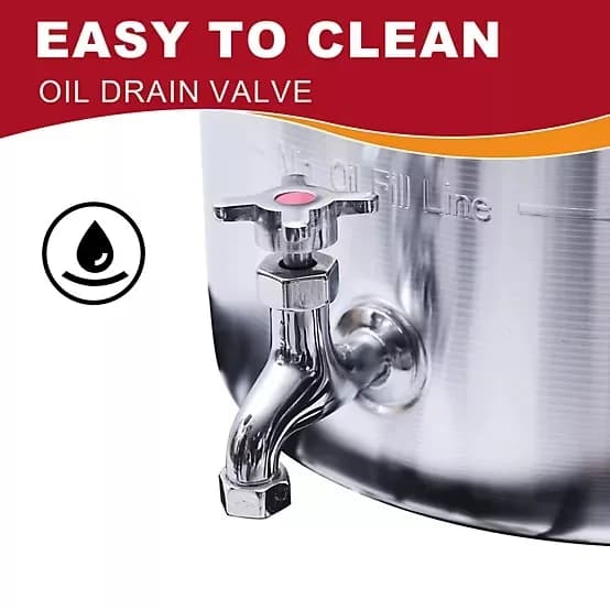 Innovative Outdoor Fryer with 54000 BTU, CSA-Certified - Gray Aluminum Model 671CF6