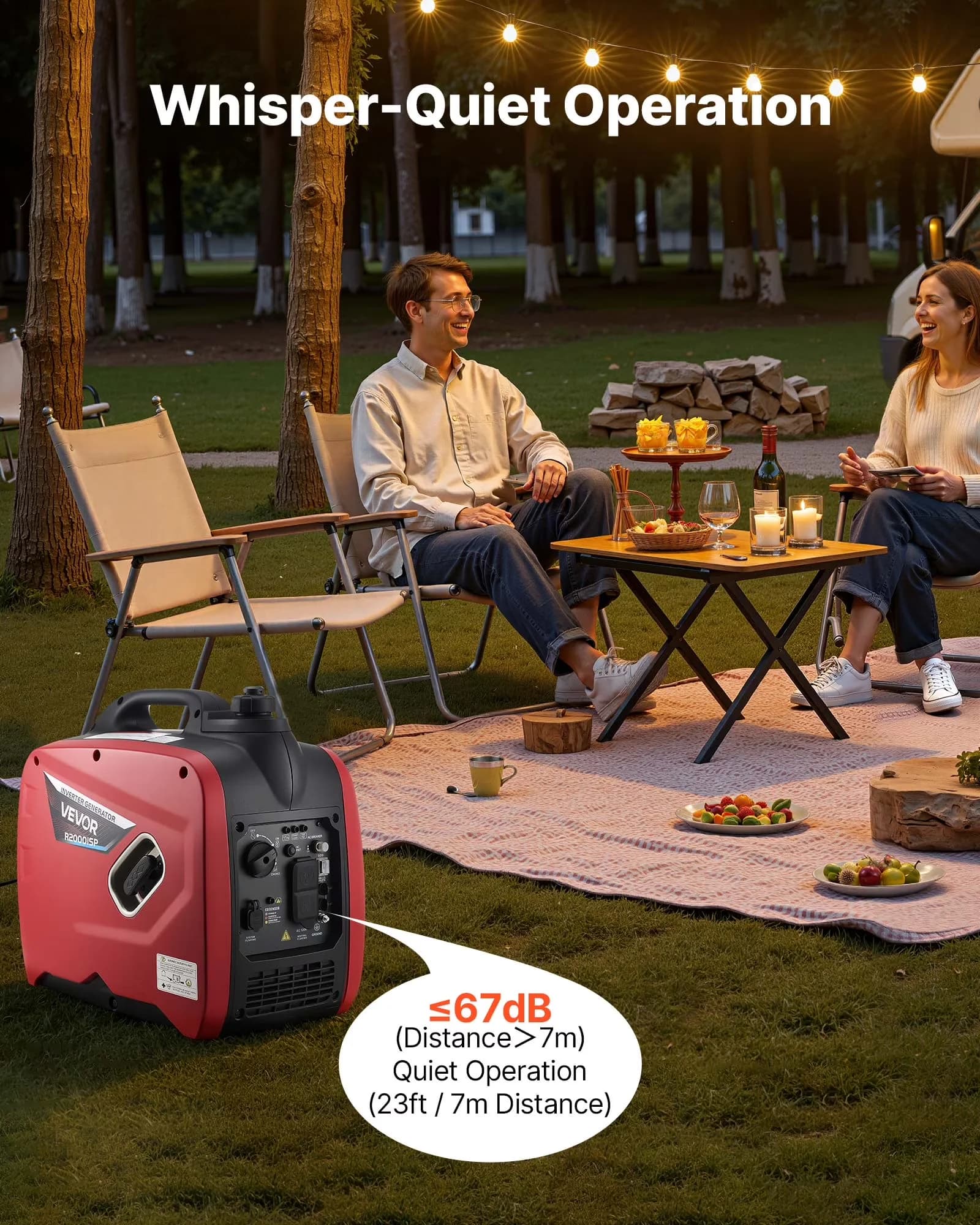 Stylish Generator with 2900W, Portable Inverters Generators, Inverter for Home - Model 0AEE31