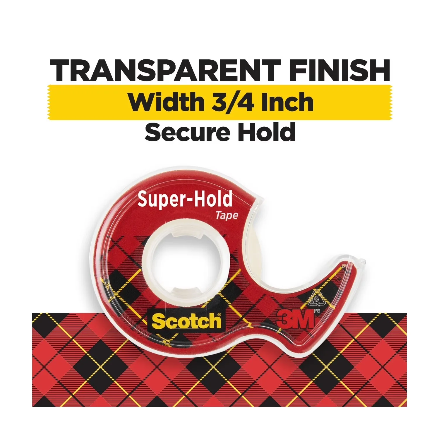 Moving Compact with Super Hold Clear Tape Dispenser, 1 Dispenser - Plastic Clear Model 0C3EED