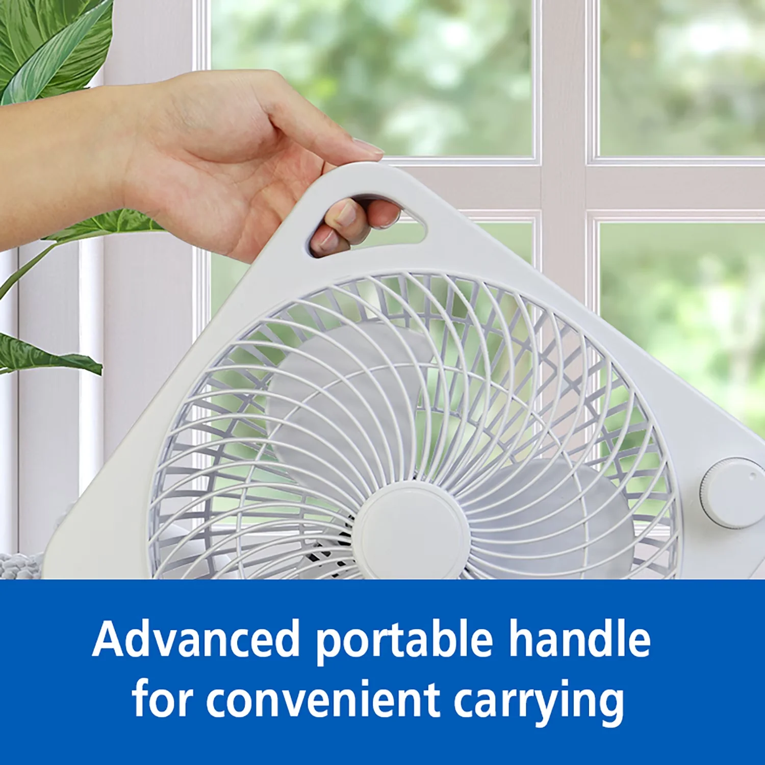 Versatile Fans In Cooling with Model#, Portable Handle, Portable handle for convenient carrying - White Plastic Model 60D1F2