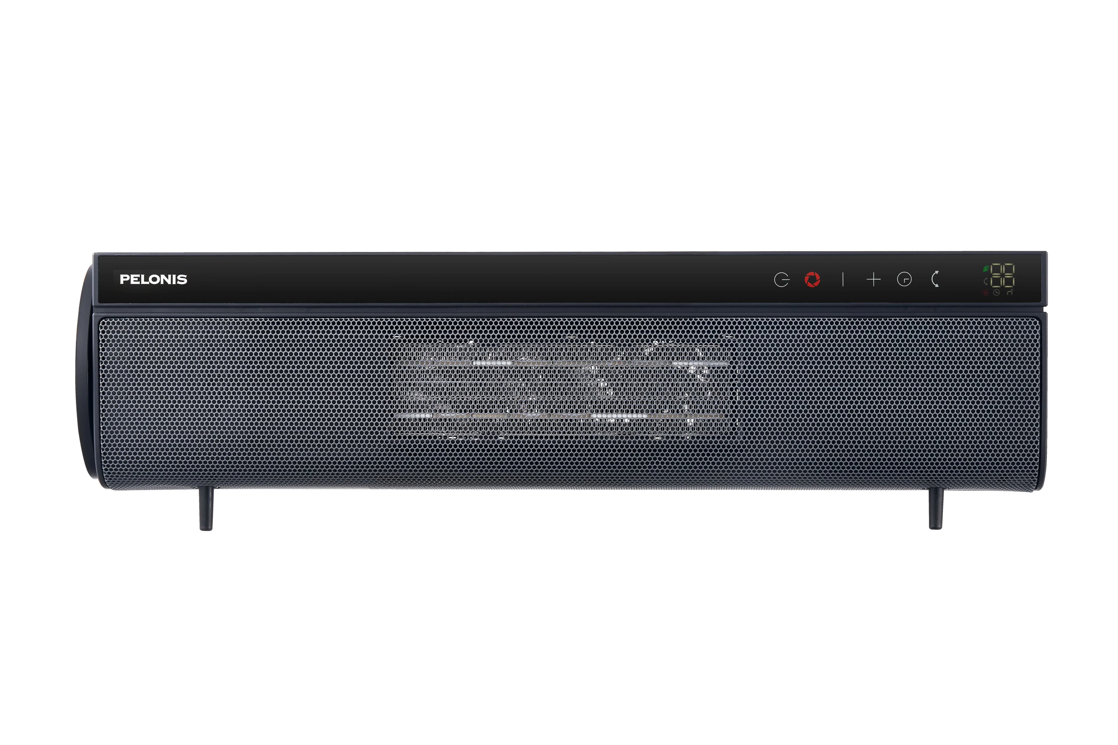 Professional Portable And Electric Space Heater with Fire-Resistant, Mold & Mildew Resistant, Adjustable - Gray Model A14672