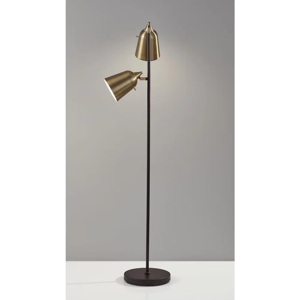 Stylish Floor Lamp with Incandescent, Mid-Century, ® Malcolm - Metal Multicolor Model 1B89D2