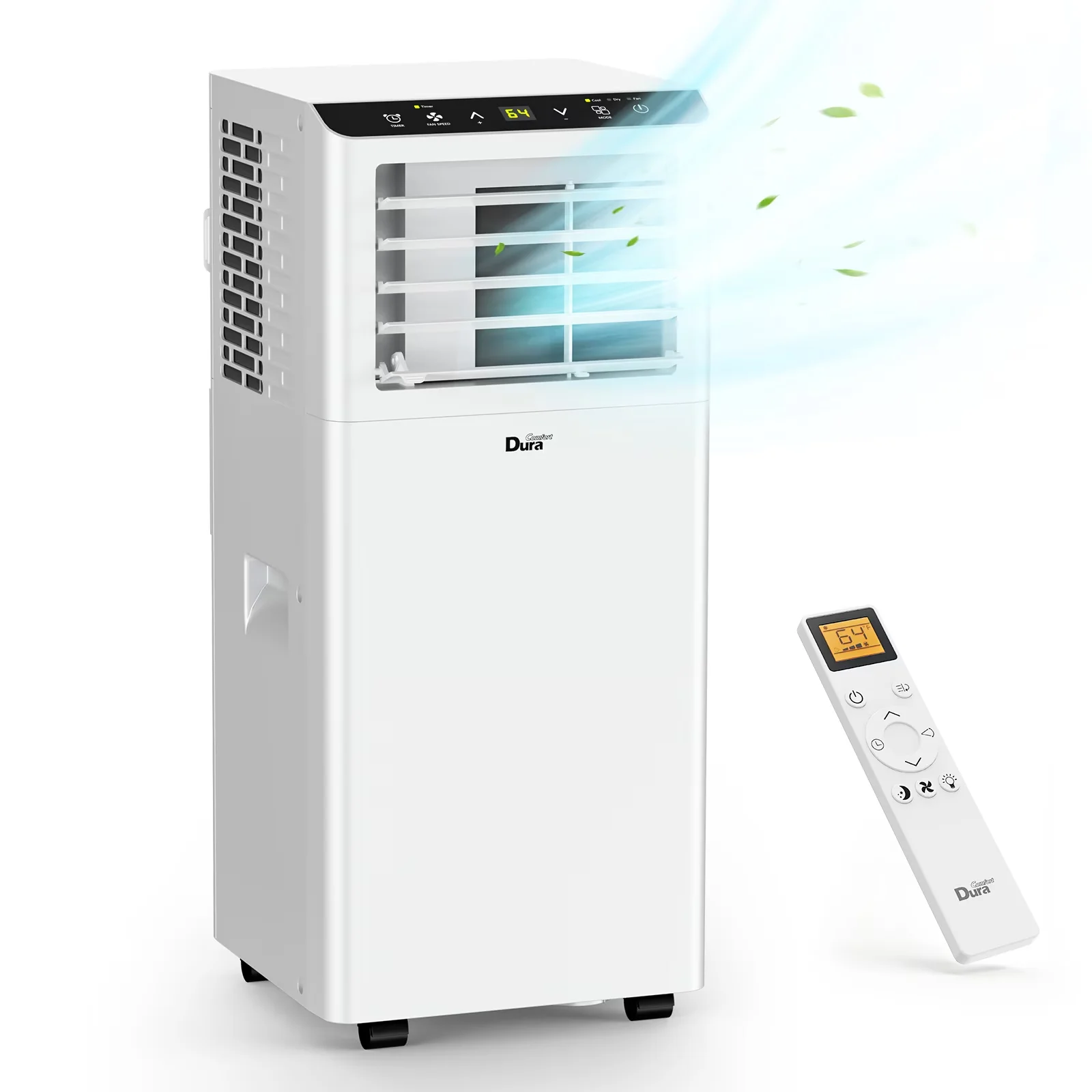 Stylish Air Conditioner with 8000 BTU, Remote Controlled, Timer - Black Model E1954D