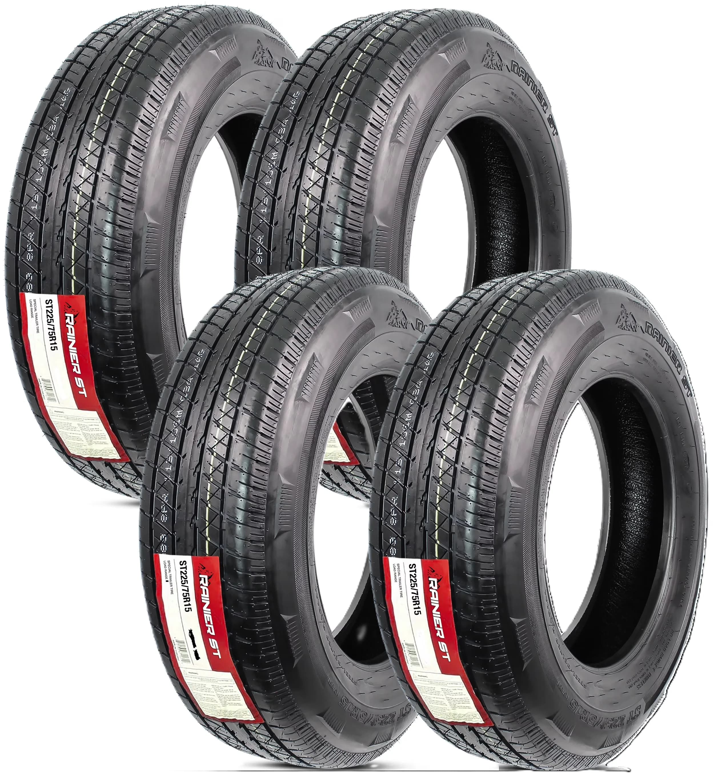Premium Trailer Tire with Extra Strength, All-Weather, Overall Diameter: 28.1" - Model 66880E